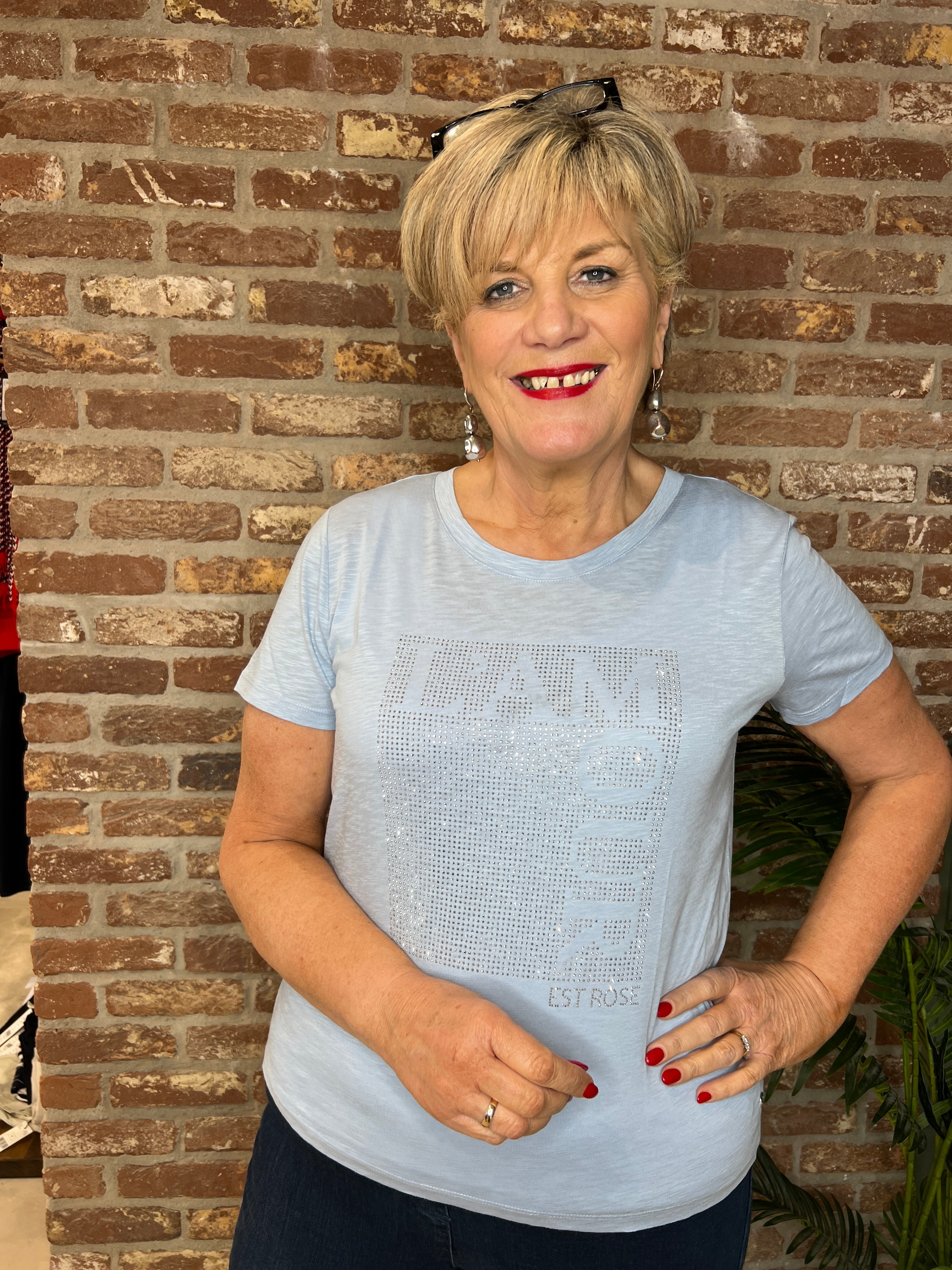 Monari Printed T-shirt In Seaside