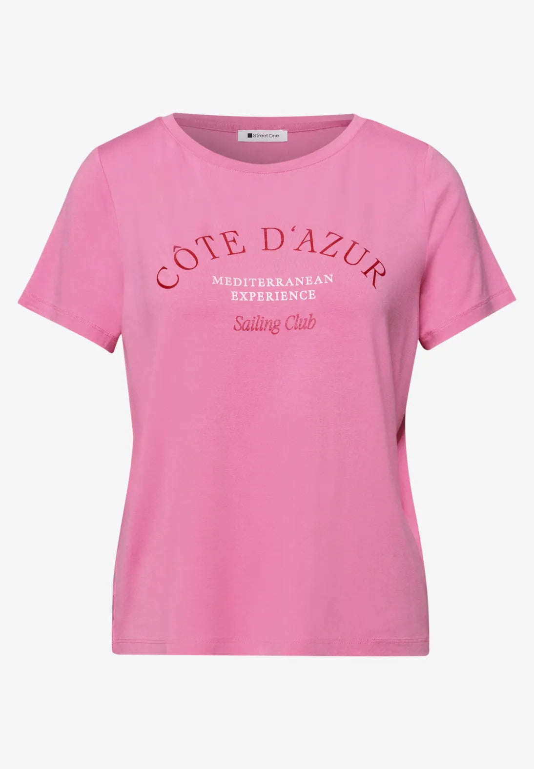 Street One printed t-shirt In pink