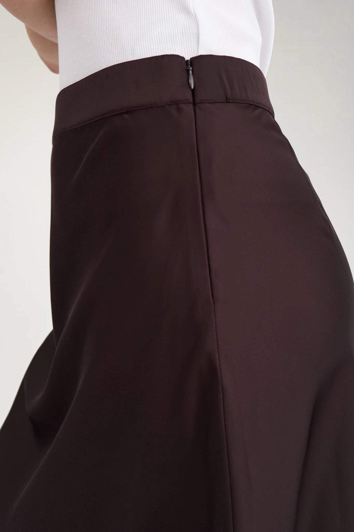 Nuamelia skirt in chocolate plum