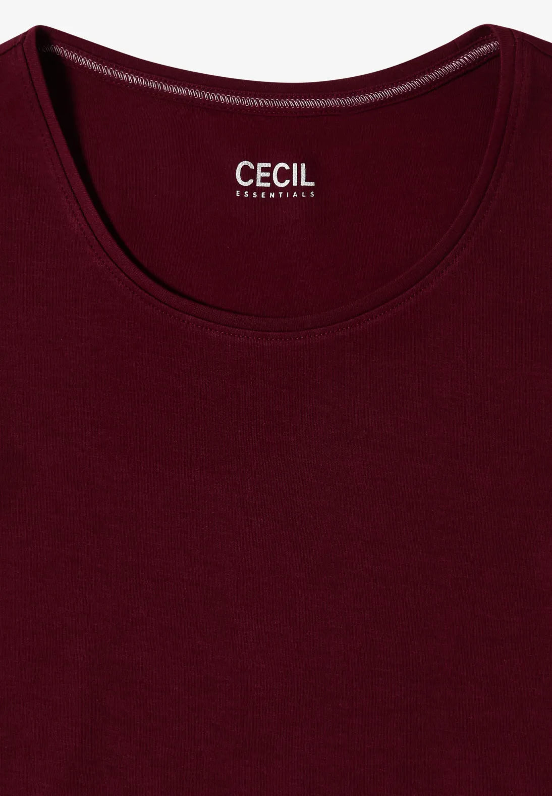 Pia basic top in red wine