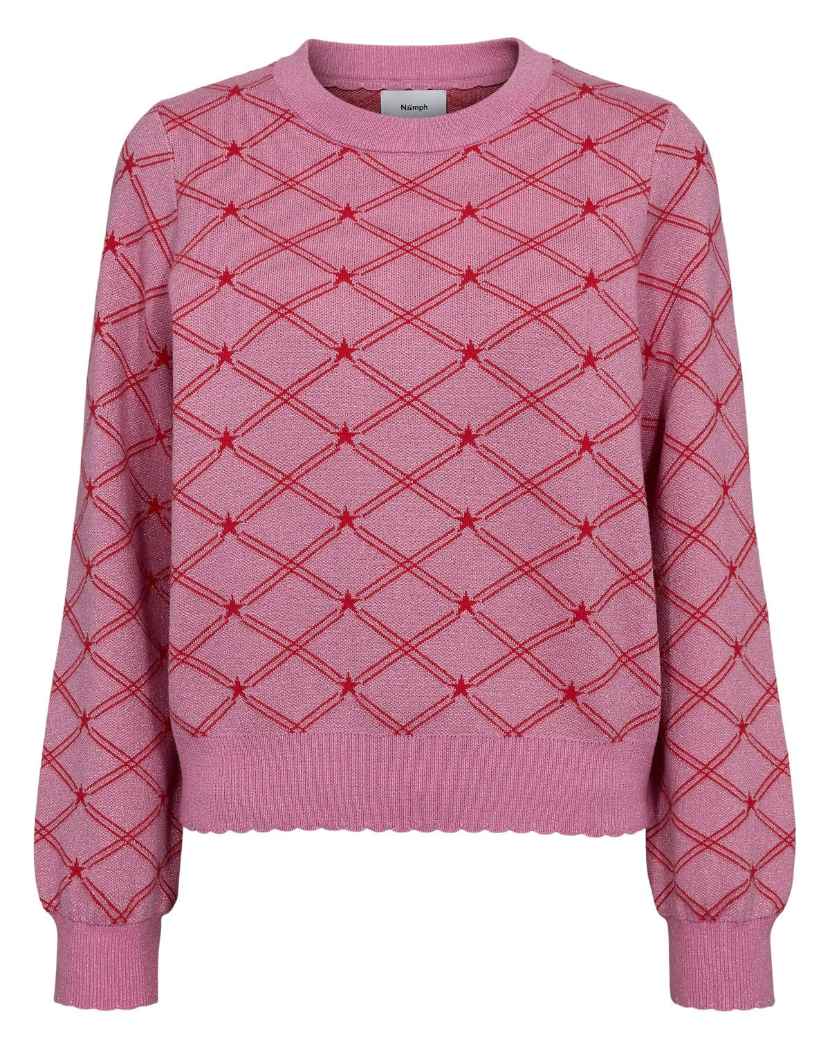 Nümph Nubirry Pullover In Fuchsia Pink