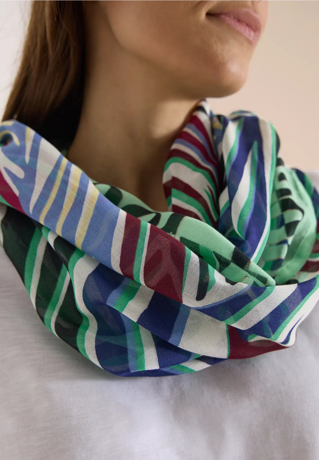 Cecil Loop Snood In Palm Breeze Green
