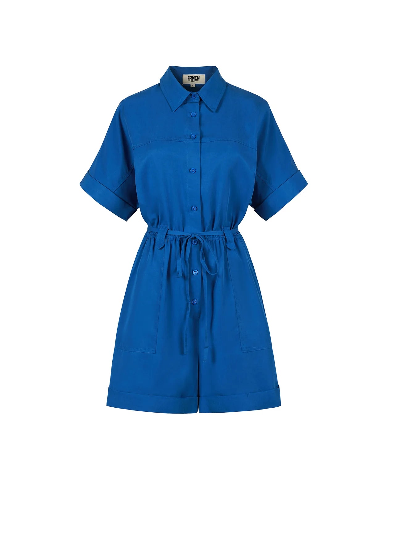 FRNCH Lily Playsuit In Electric Blue