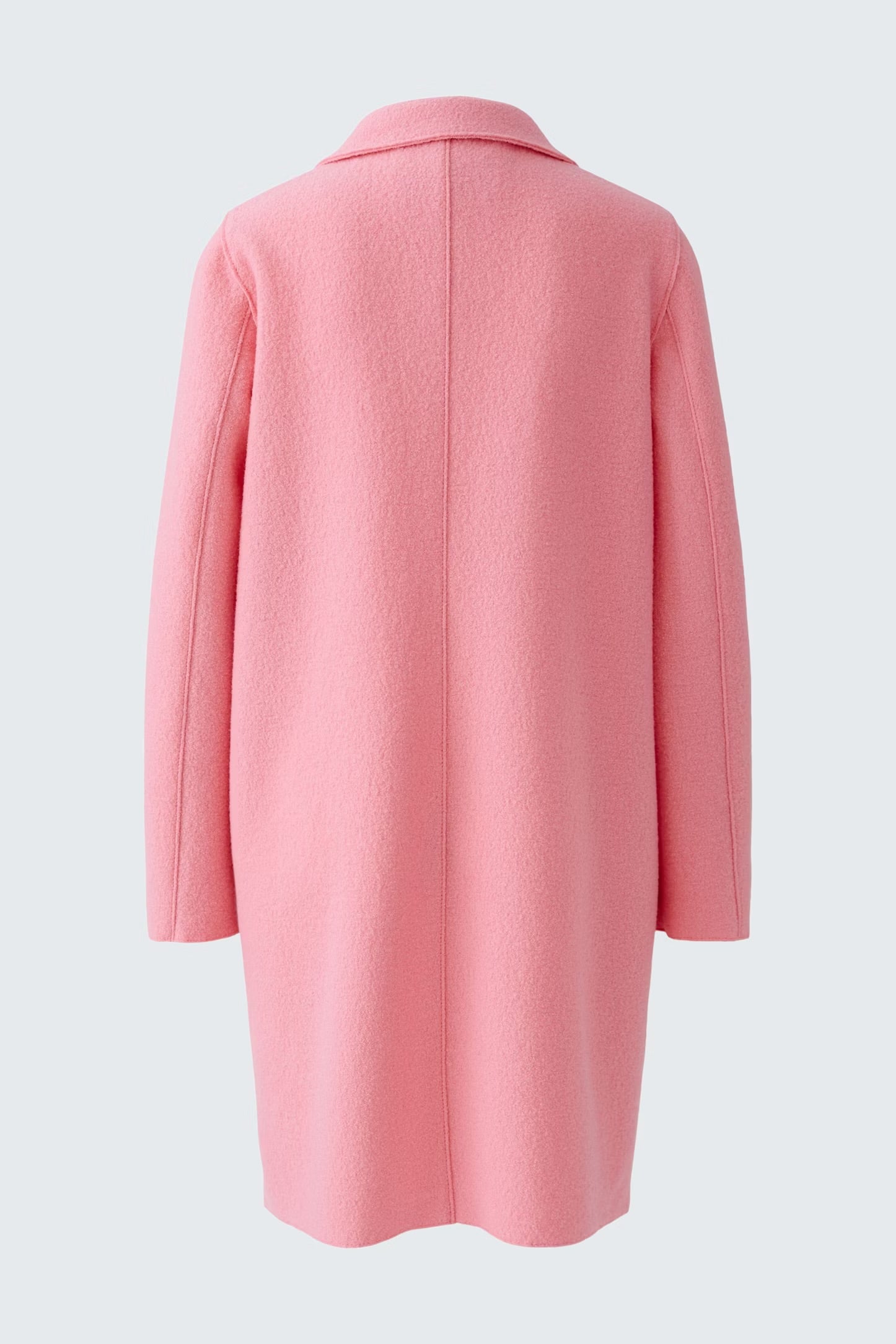 Oui Mayson Boiled Wool Coat In Aurora Pink