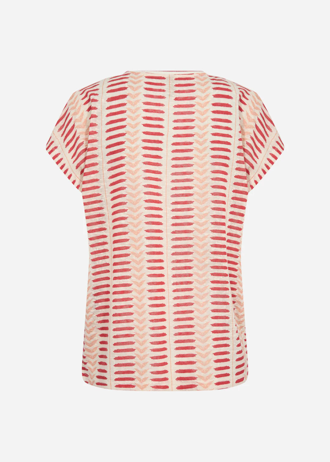 Soya Concept Aretha Striped T-Shirt In Red Multi