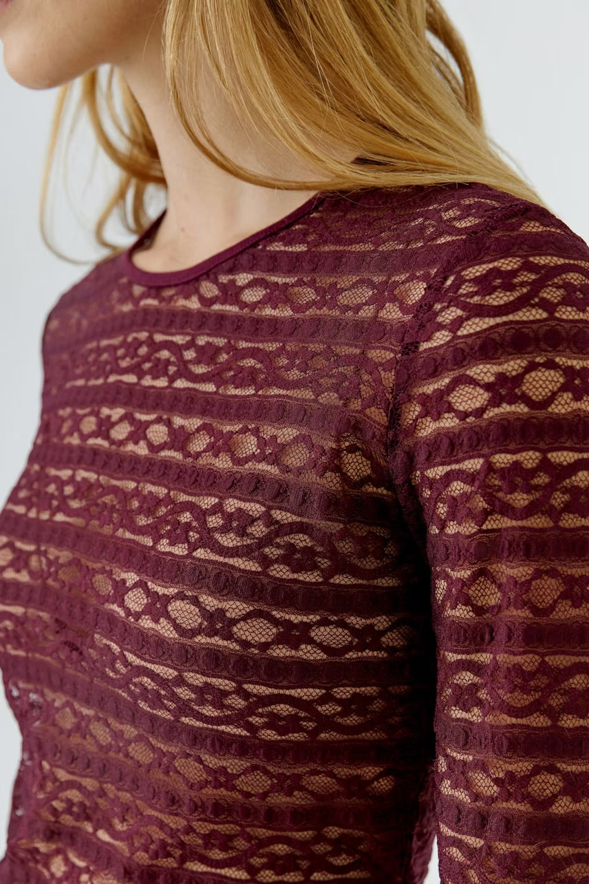 Lace top in Bramble Berry