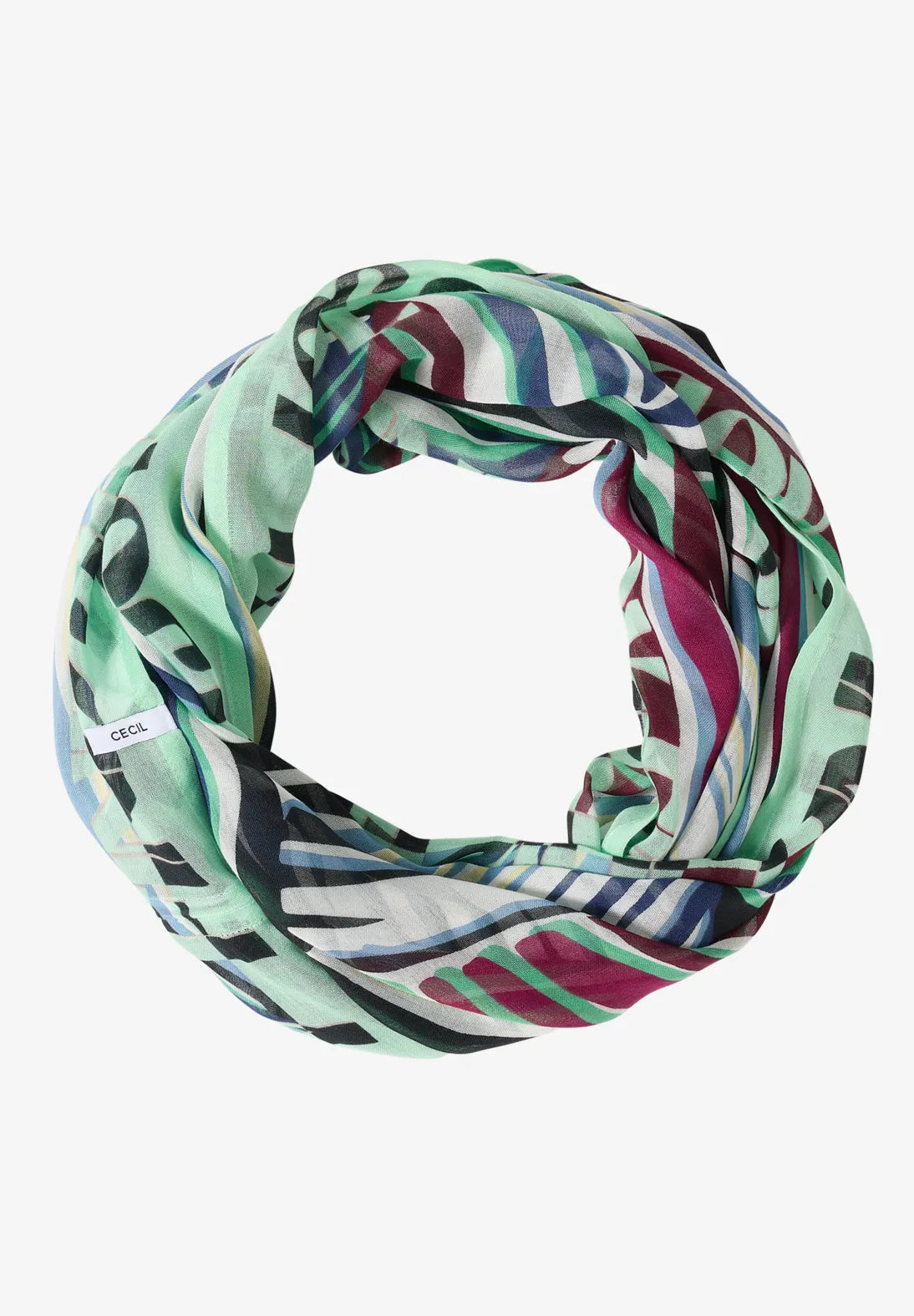 Cecil Loop Snood In Palm Breeze Green