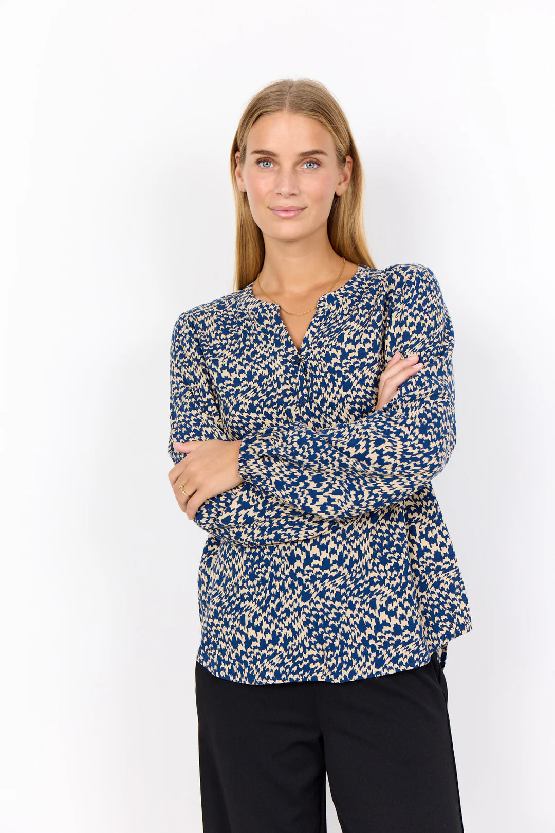 Soya Concept Van Blouse In Dark Blue