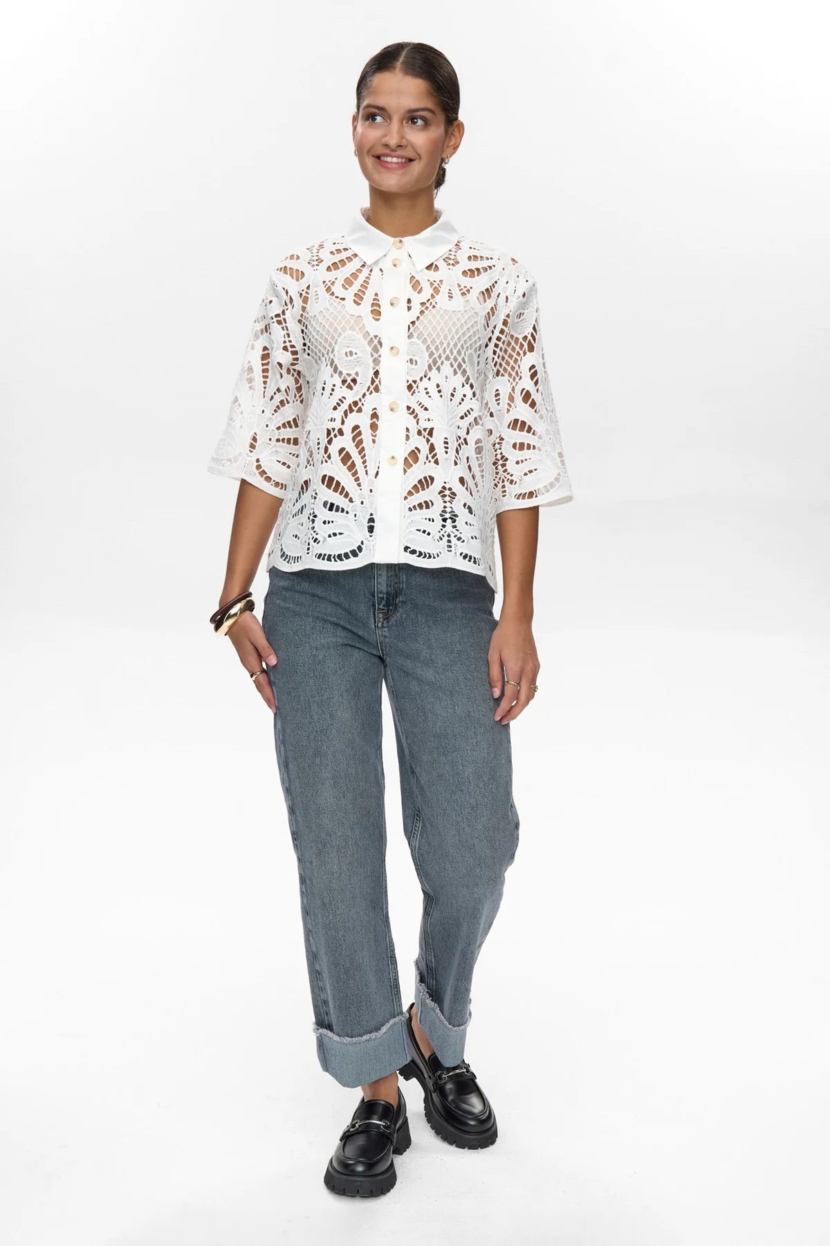 Nümph Nugoldie Shirt In Cloud Dancer