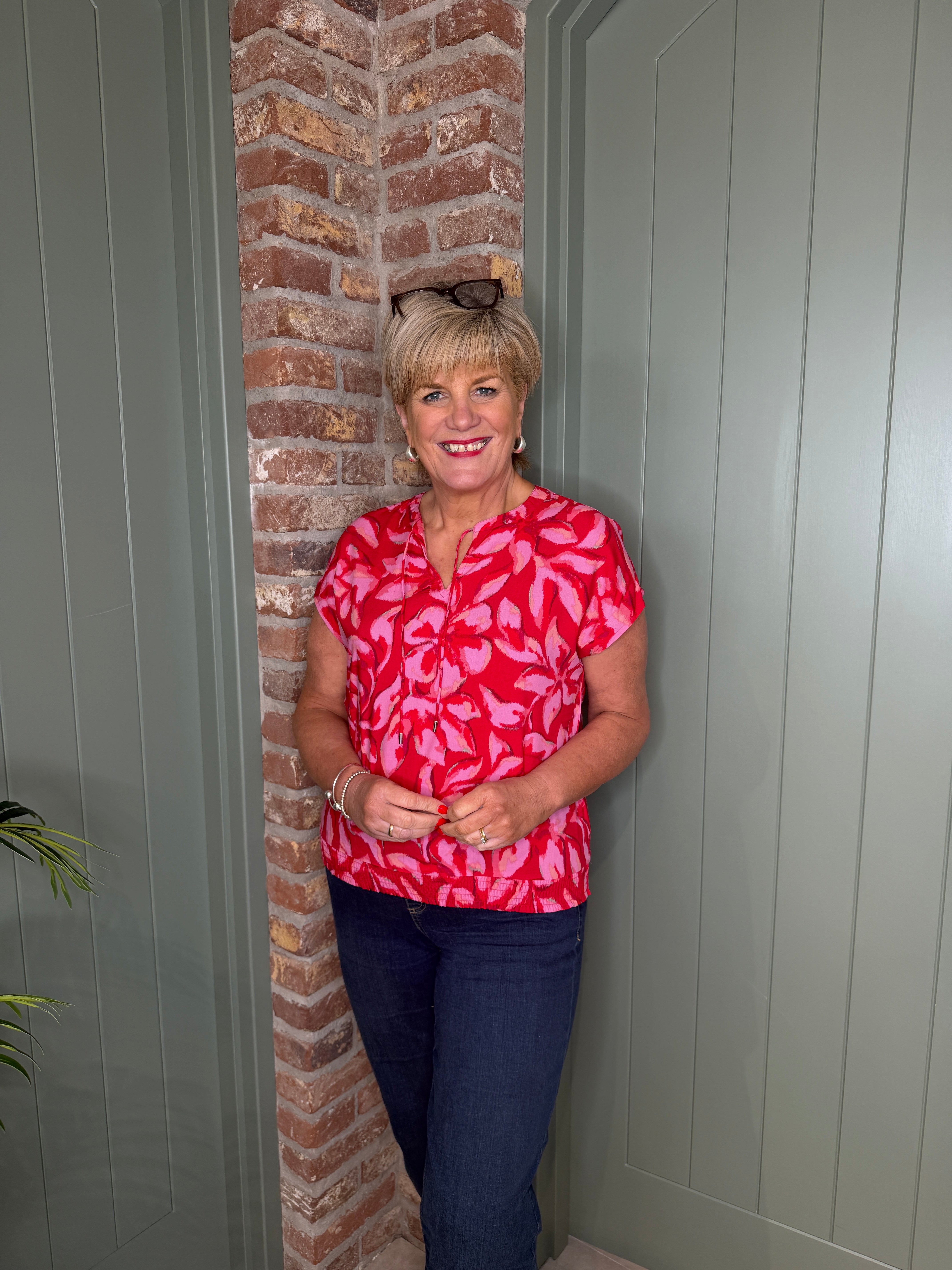Street One Blouse In Salsa Red