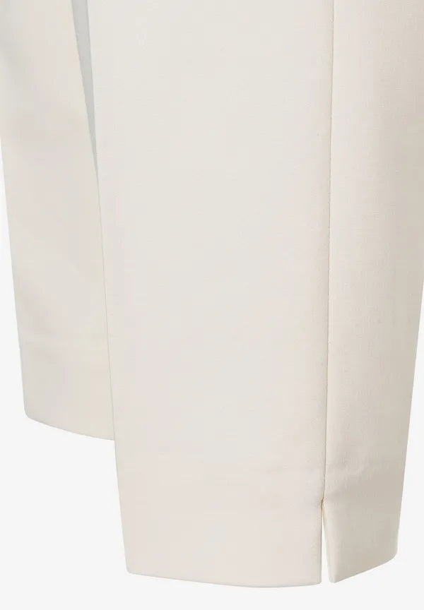 More & More Capri Pull On Trousers In Ecru