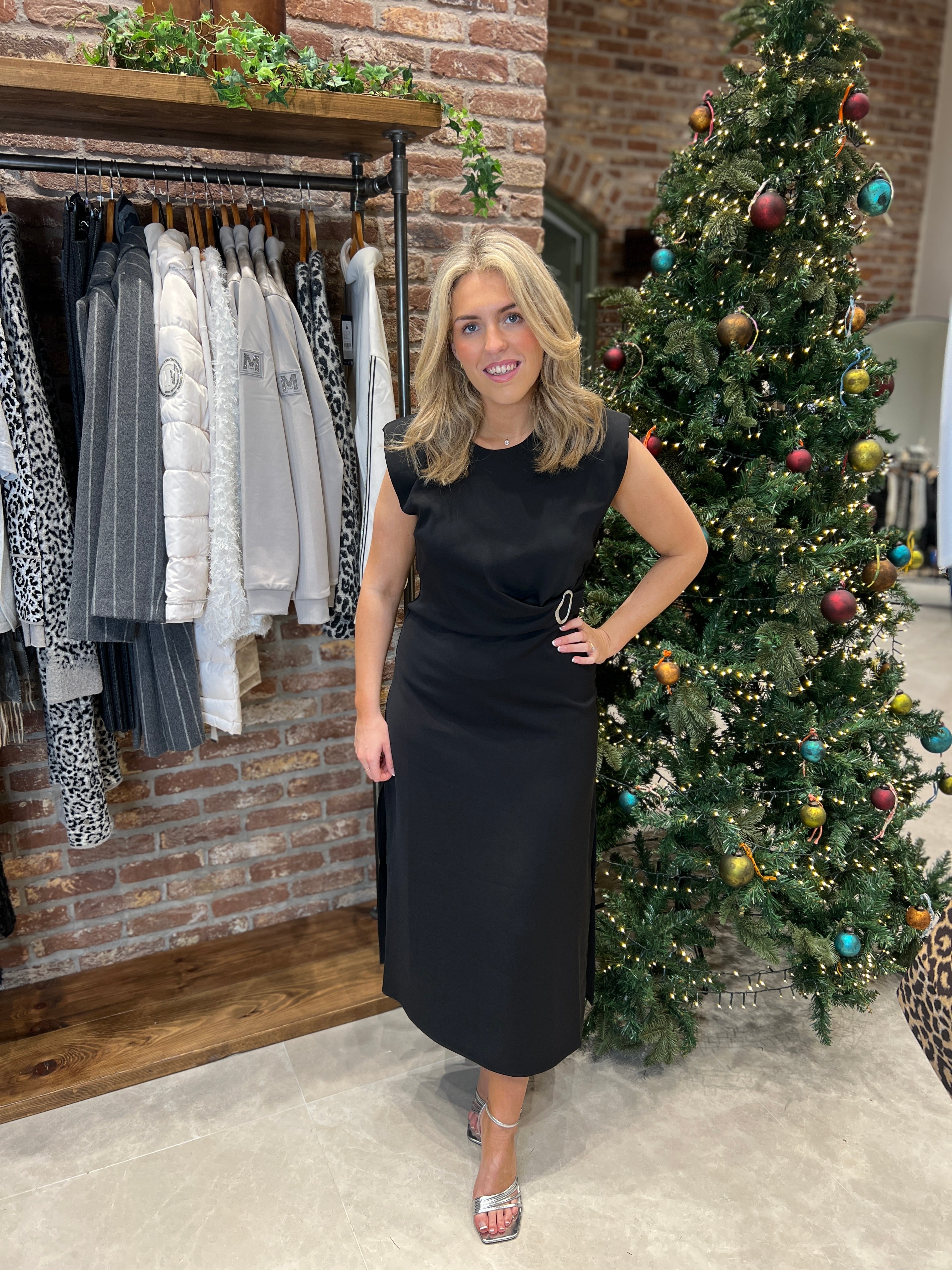 Culture Dress With ring detail In Black