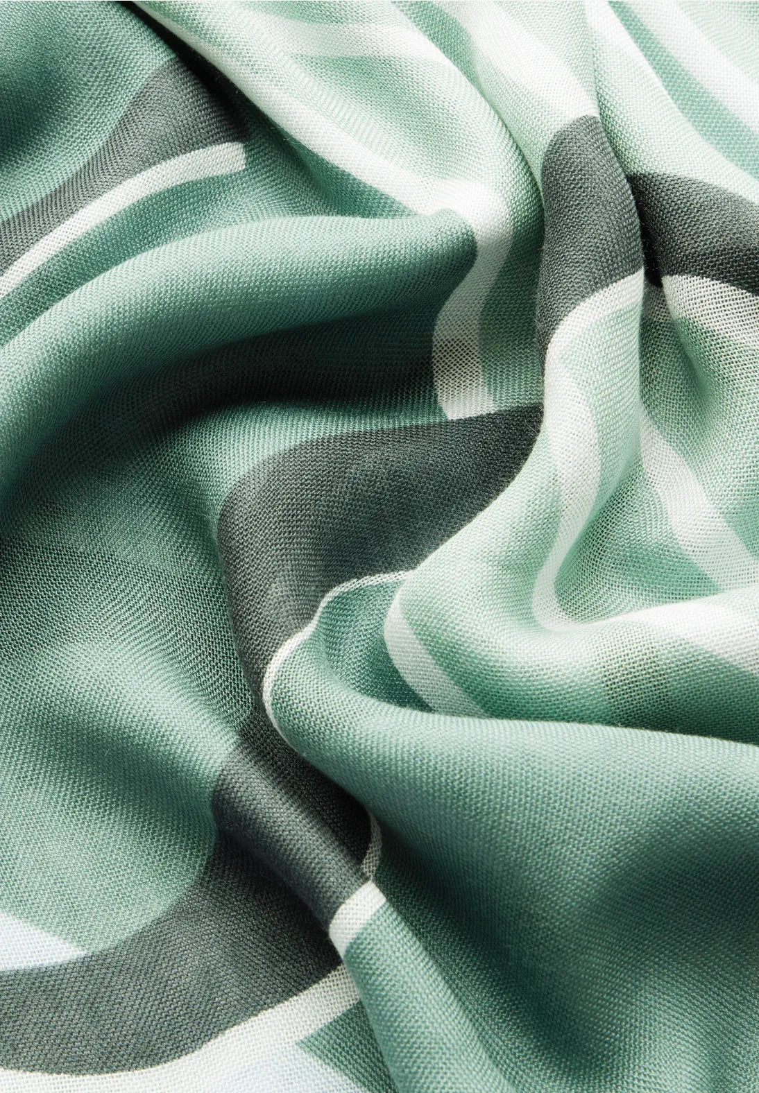 Cecil Printed Cloth Scarf In Slate Khaki