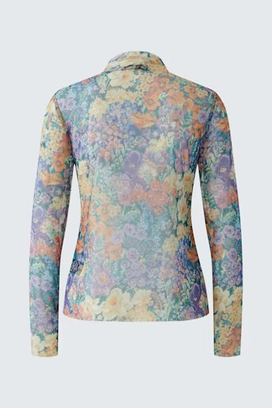 Oui Long sleeve top In Lilac yellow