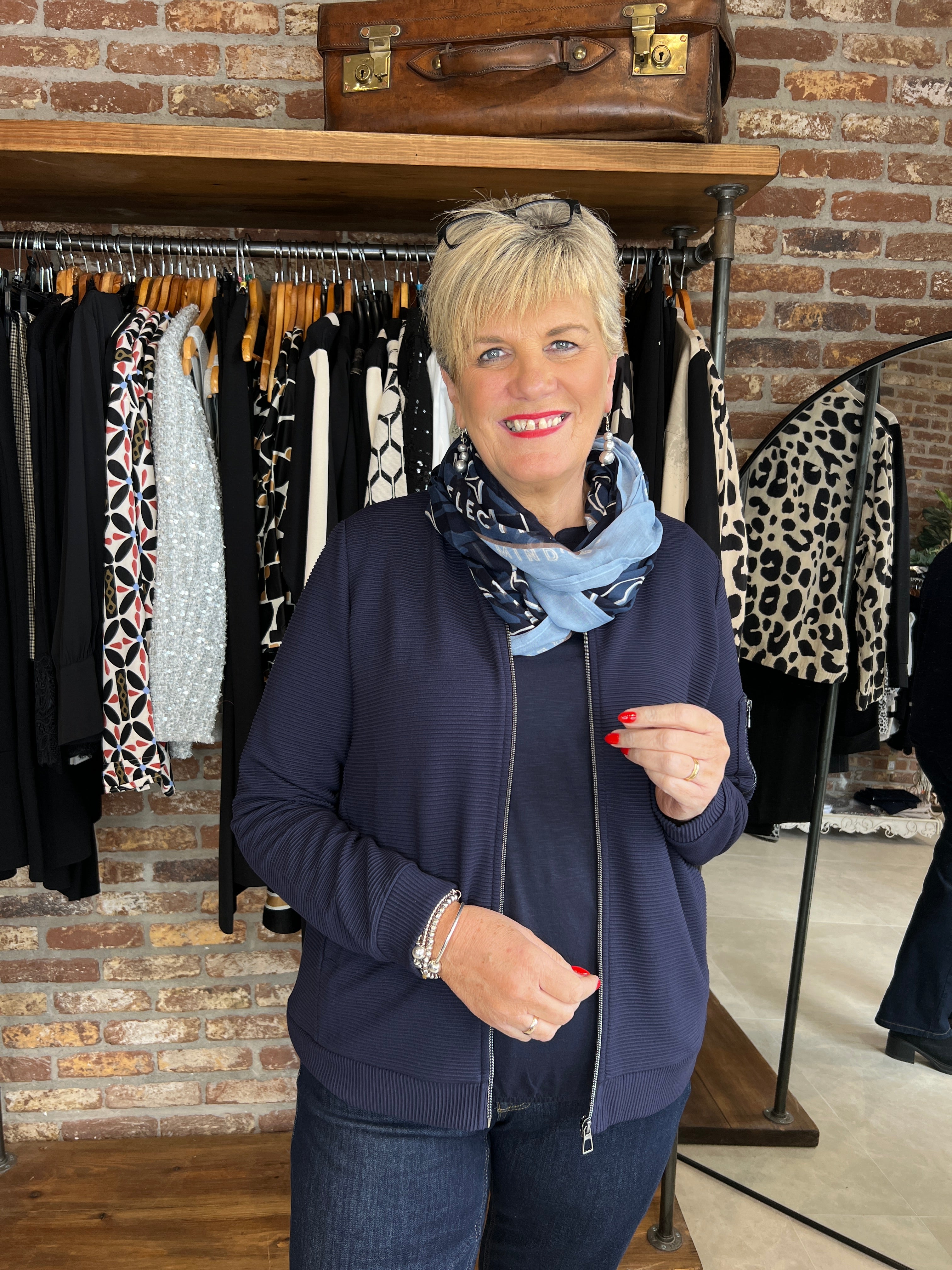 Cecil Ottoman Jacket In Navy