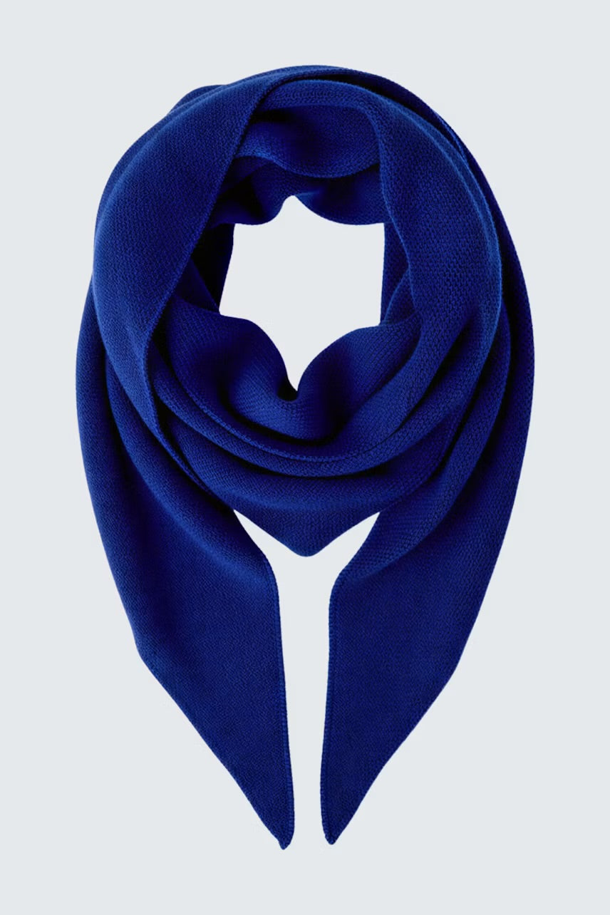 Triangle scarf in Royal Blue
