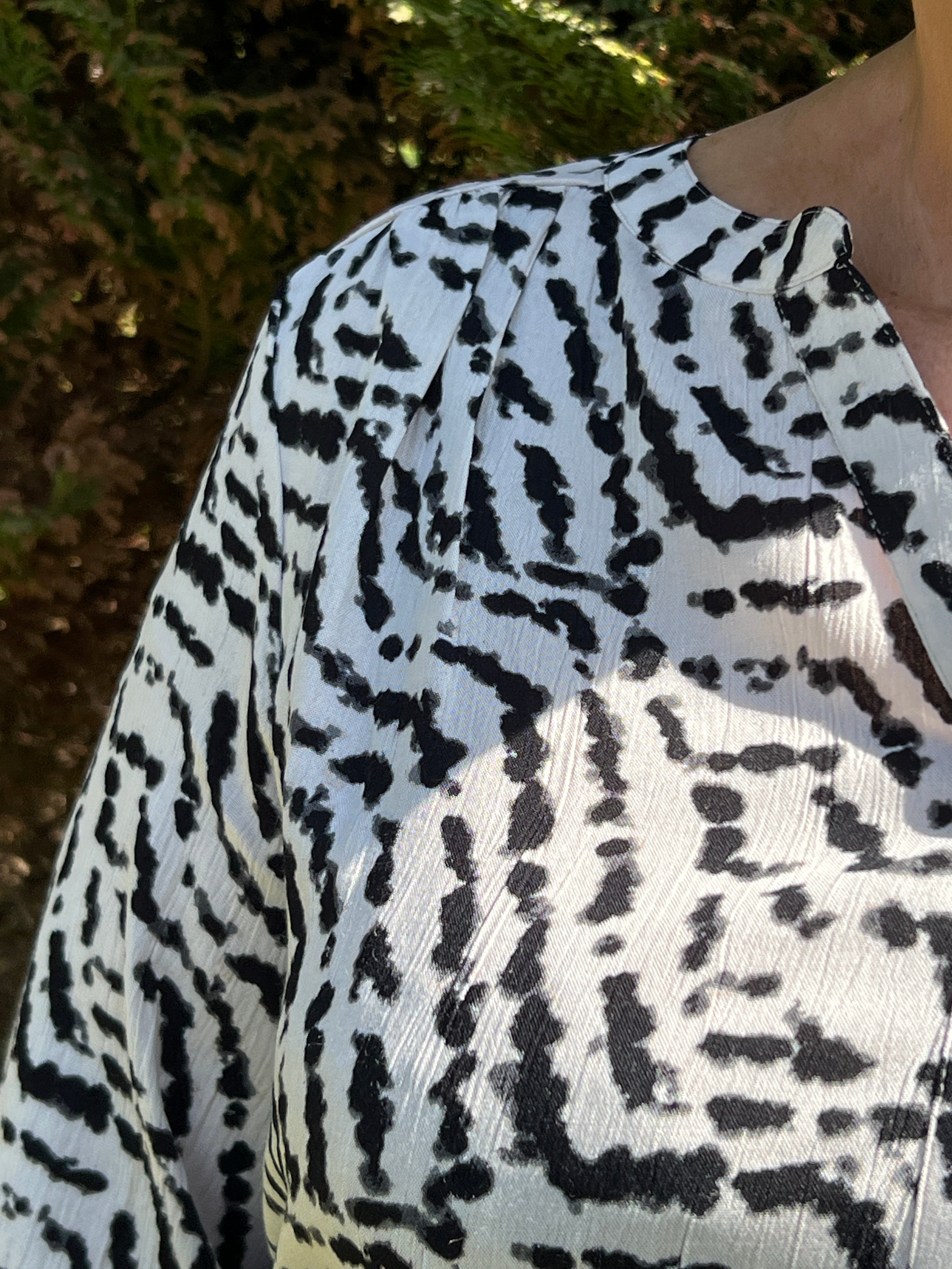 Street One Patterned Blouse In Moonstone