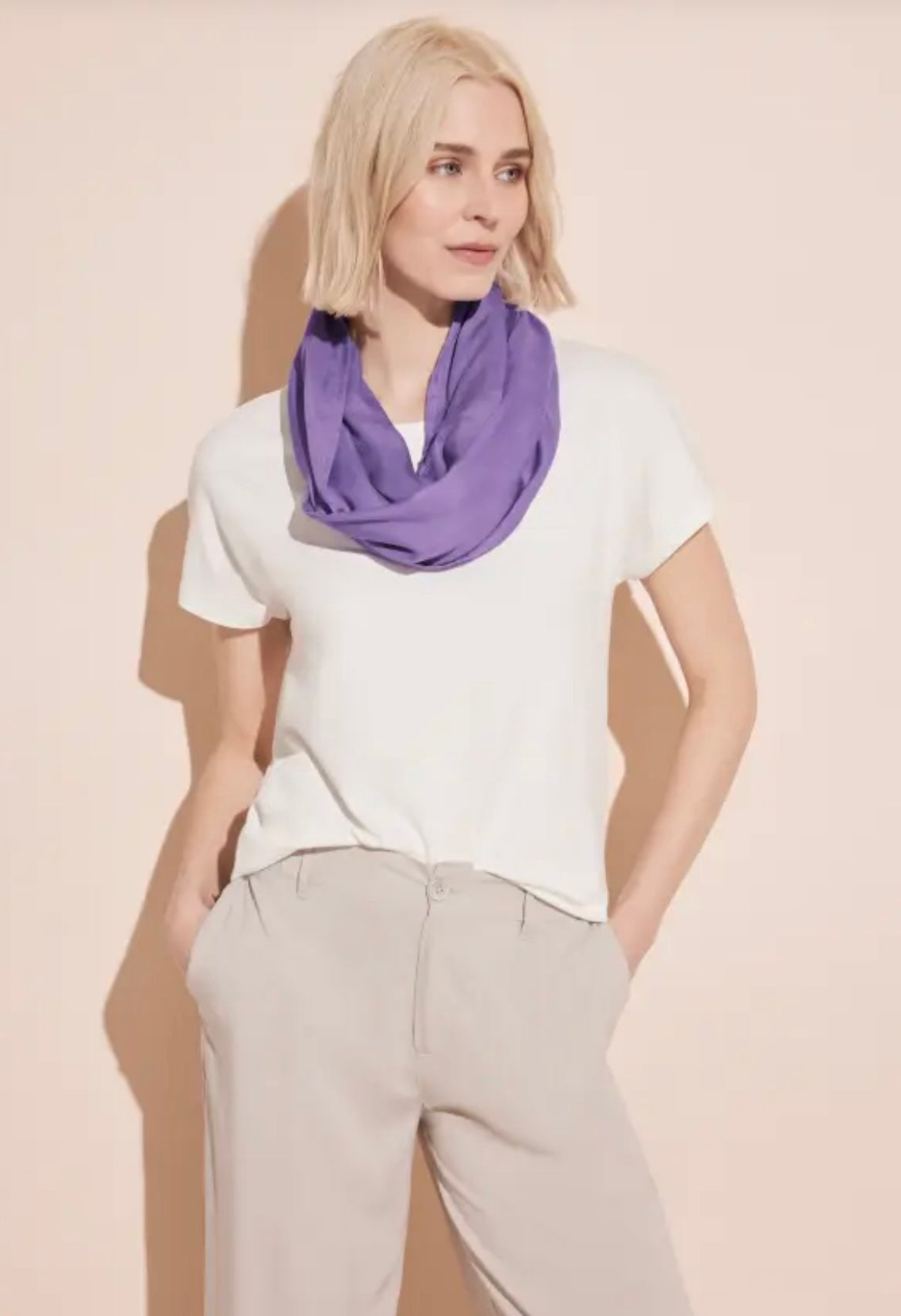 Street One Basic Snood In Bellflower Lilac