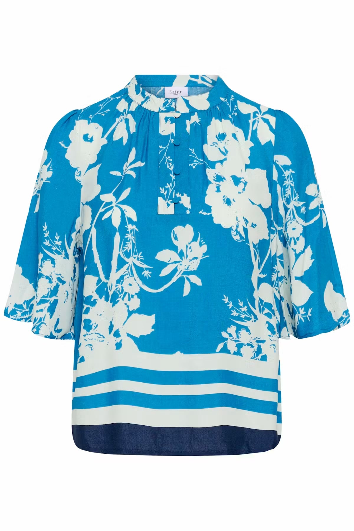 Saint Tropez Flower blouse in Blue Multi