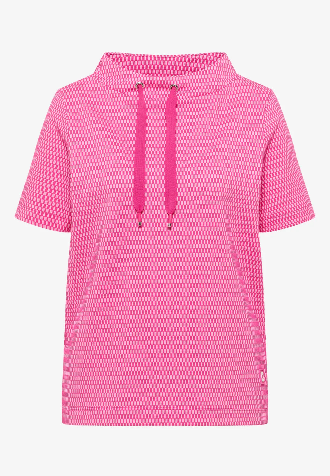 Cecil two tone funnel sweatshirt In beetroot pink