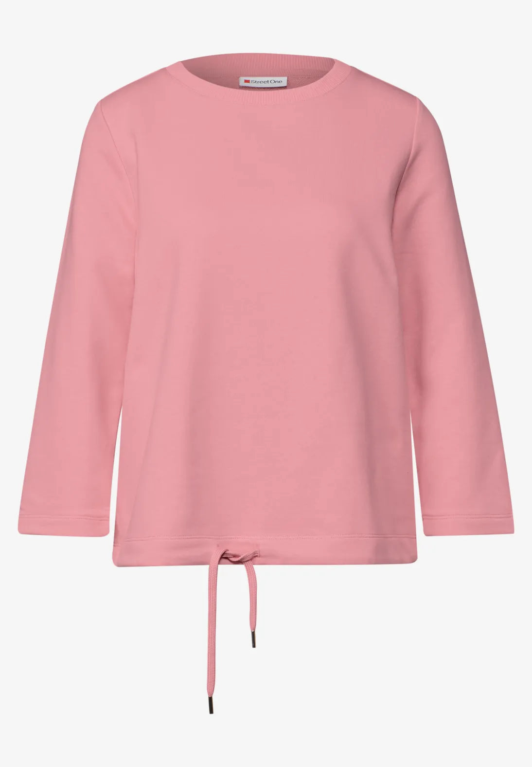 Street One crewneck sweatshirt In Blush Peach