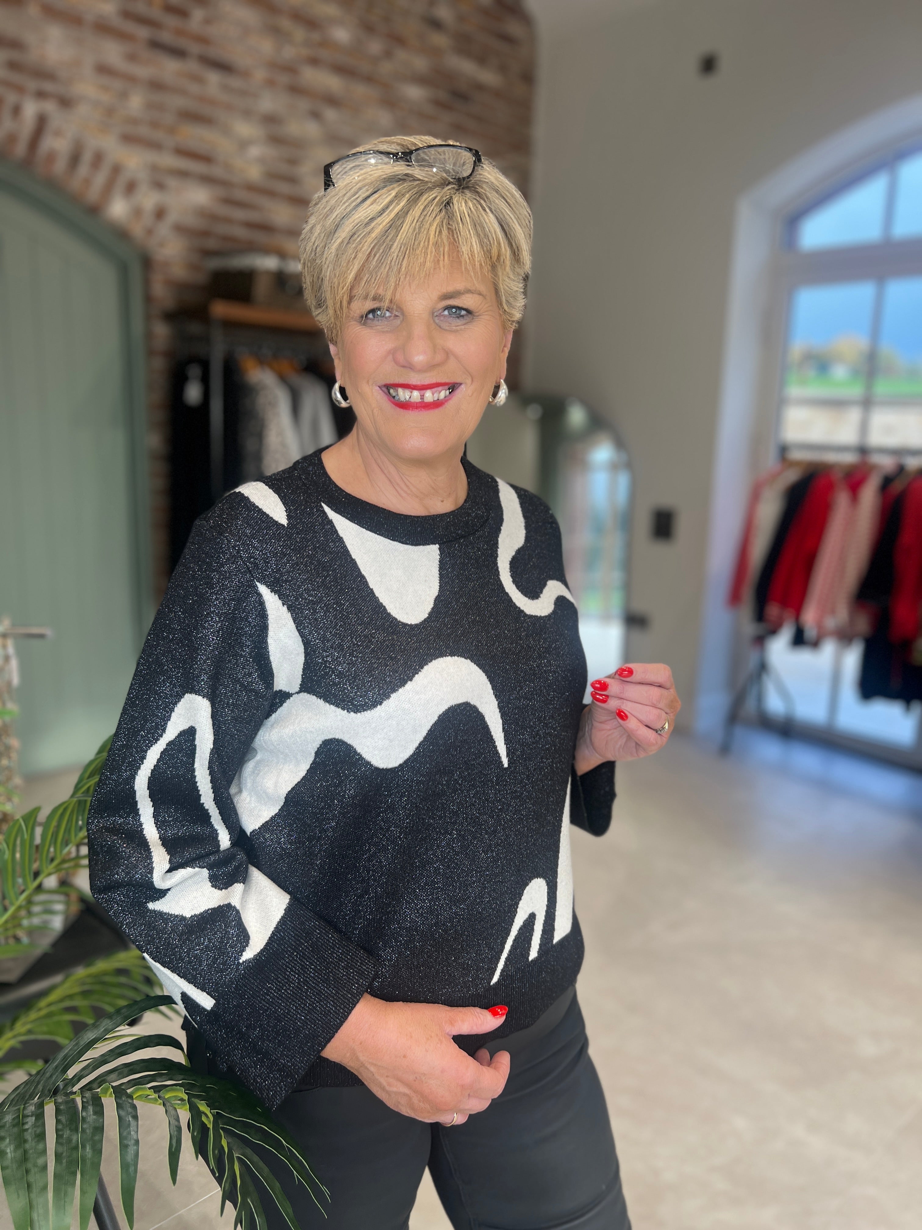 Nümph Numitzy Pullover In Caviar