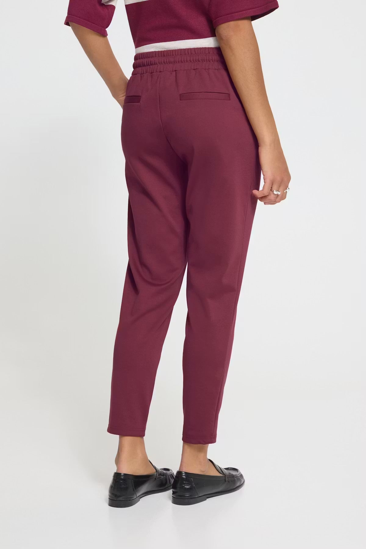 Ichi Ikate Tapered Trousers In Rhododendron