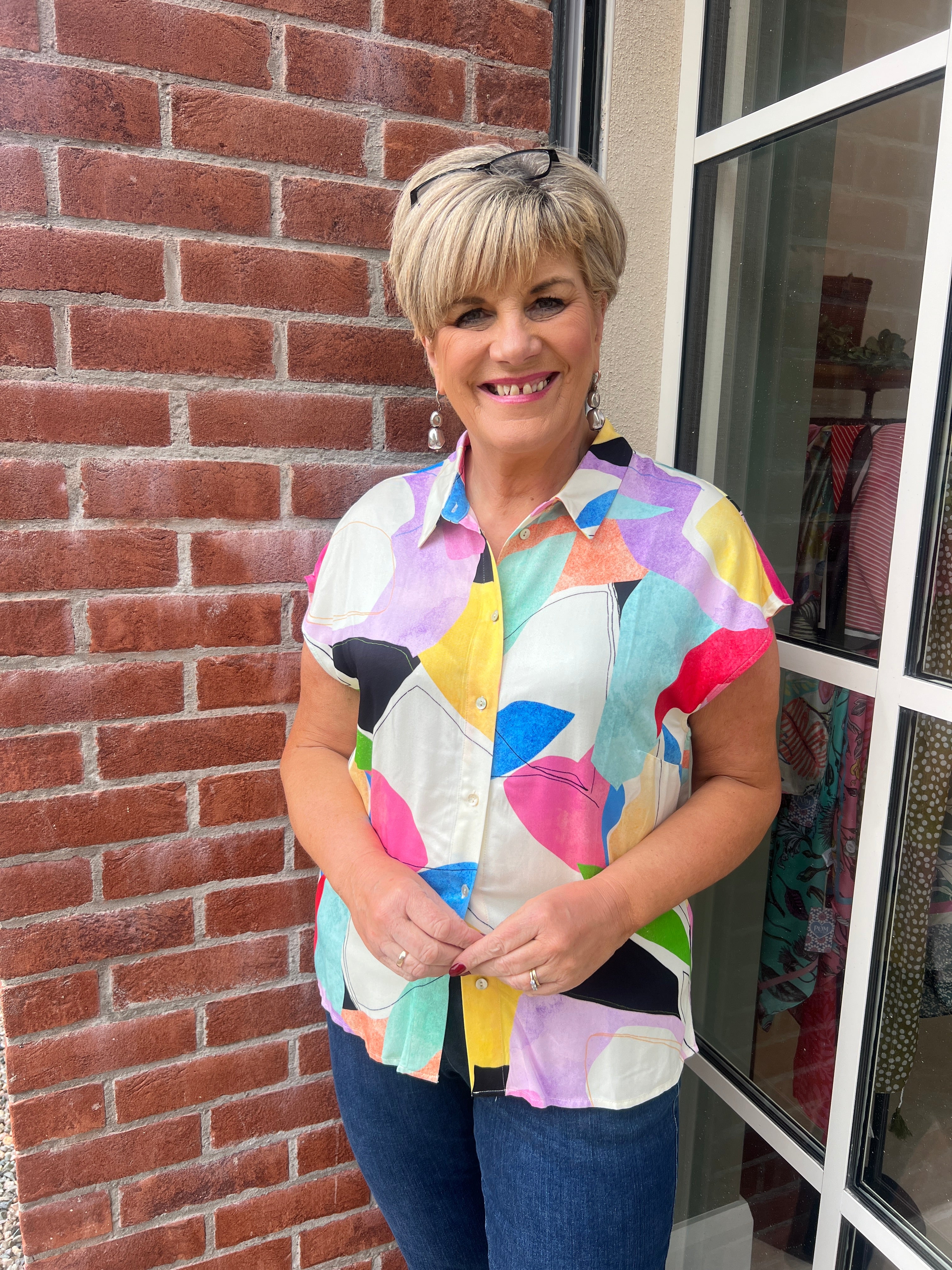 Nümph Patterned Shirt in Peony