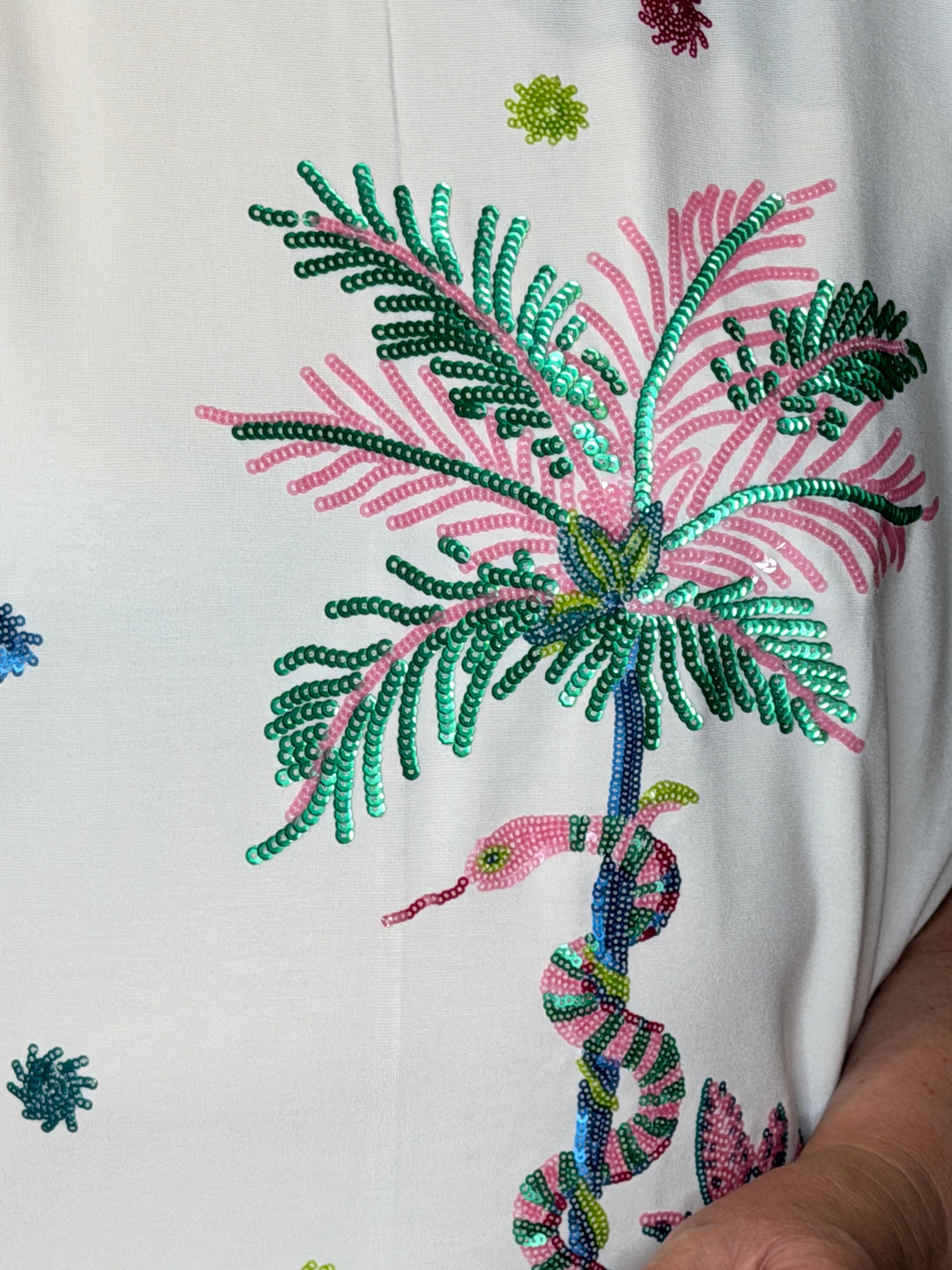 Milano Italy Patterned Sweatshirt In Off white