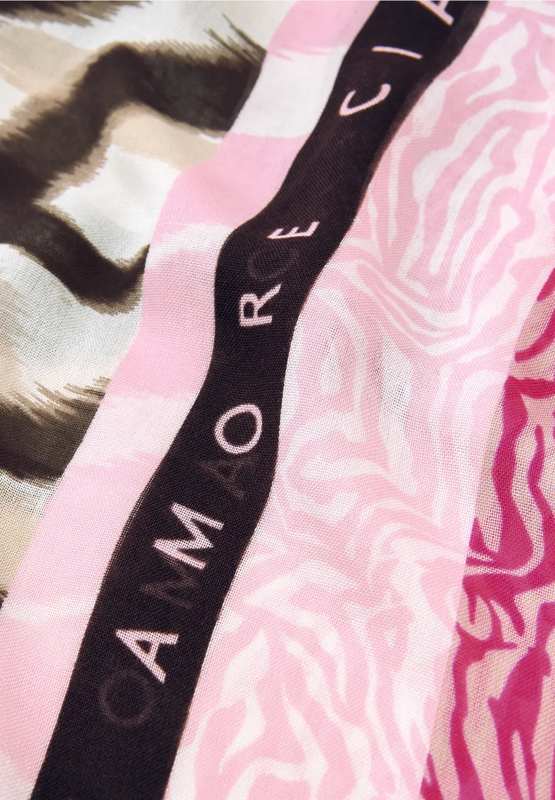 Street One Print Loop Snood In Magenta Dream