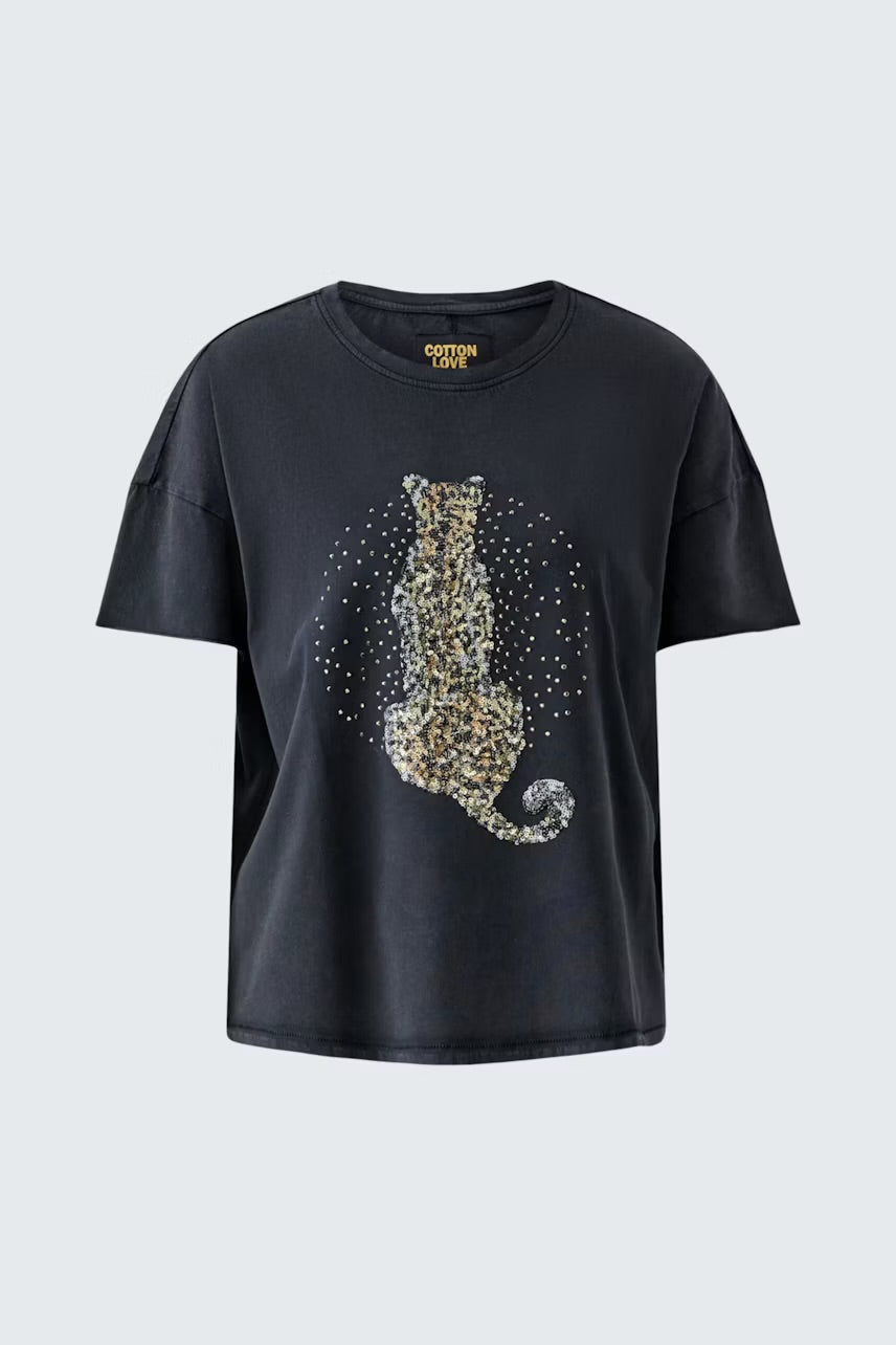 Sequence t-shirt in washed out black