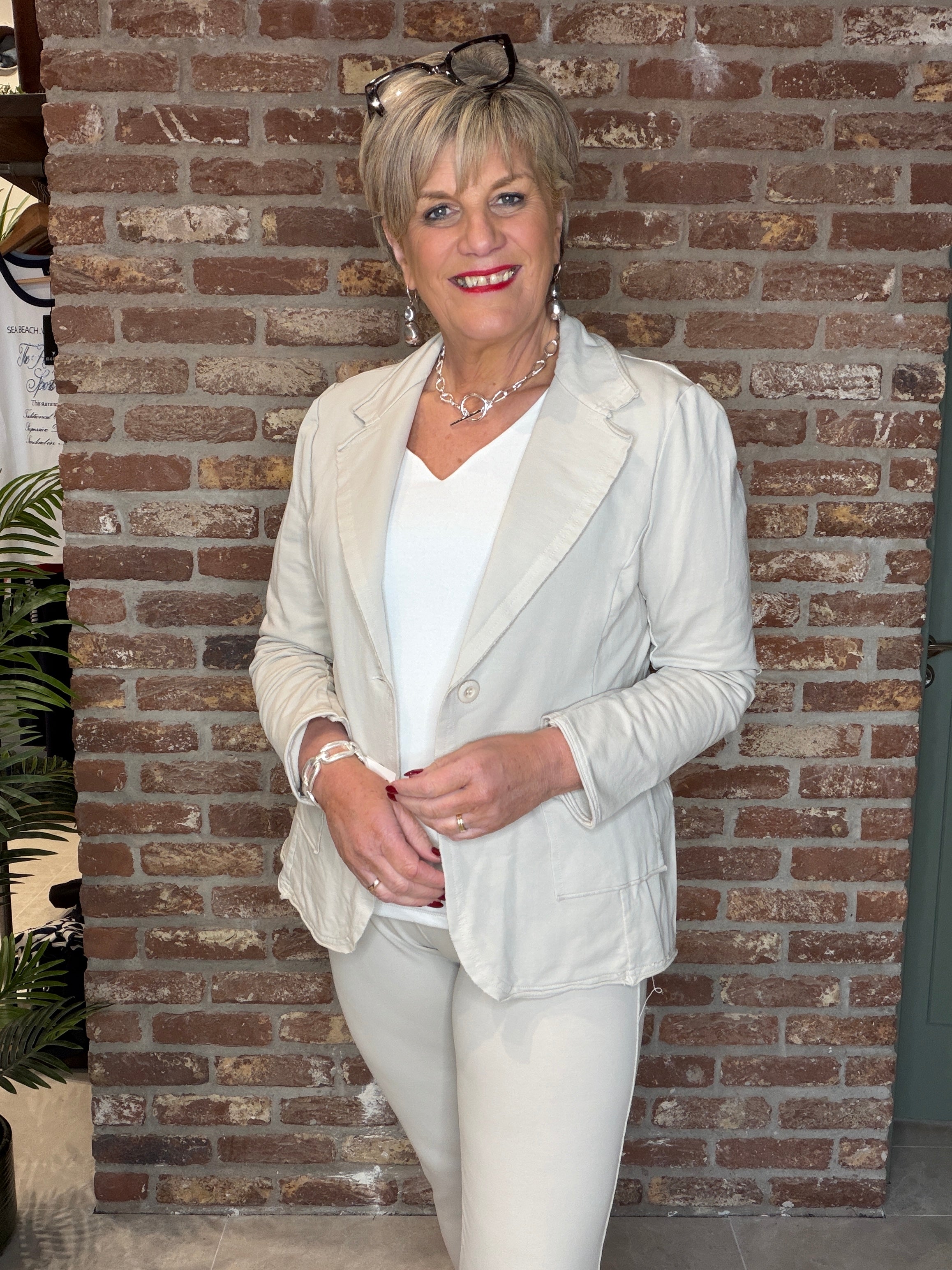 Deck By Decollage Blazer In Stone