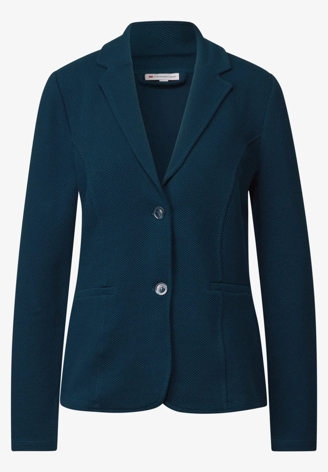 Street One Basic Blazer In Tide Blue