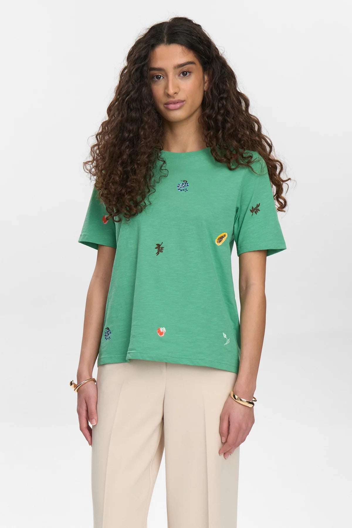 Nümph Nuzoey T-shirt In Green Spruce