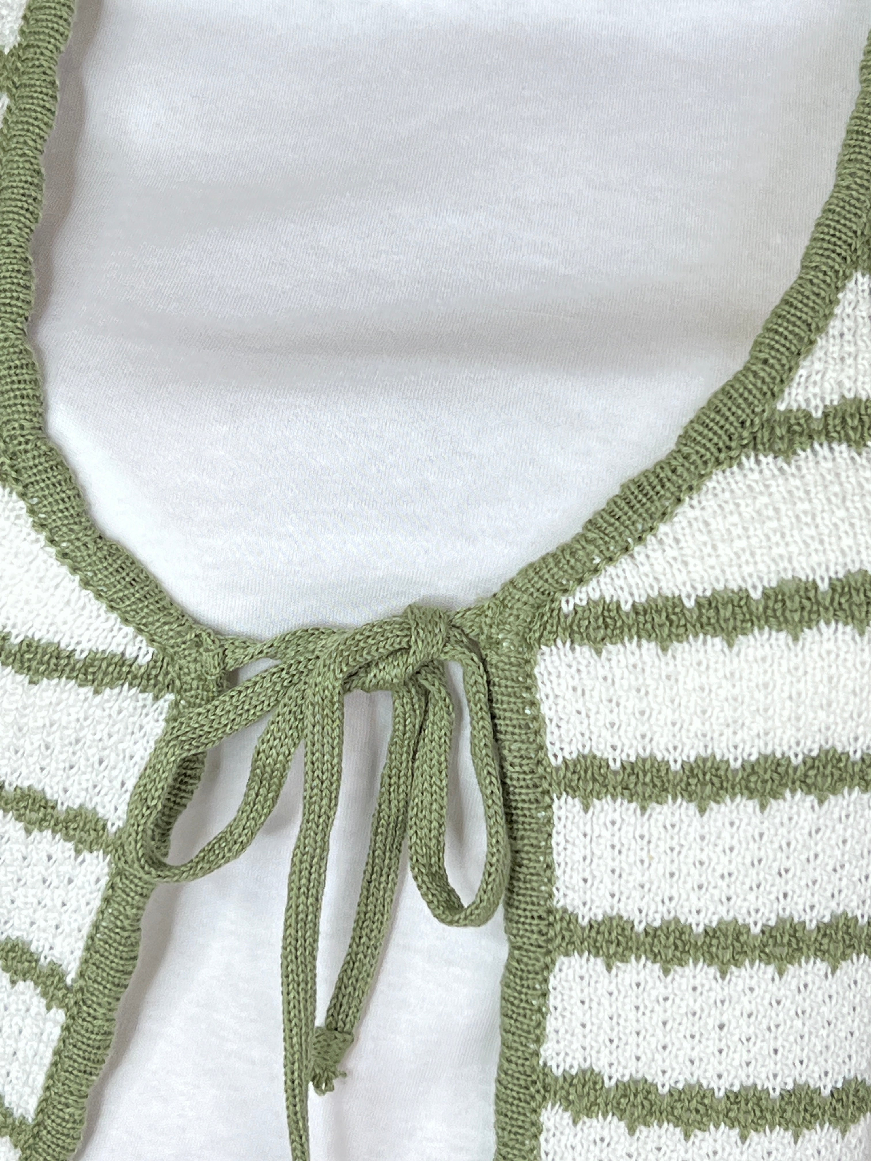 More & More Knit vest With Stripes In Multi
