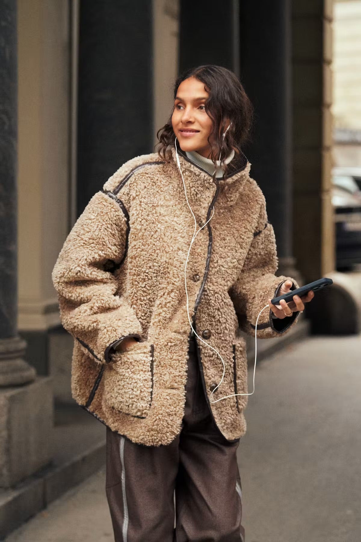 Samantha jacket in brown multi