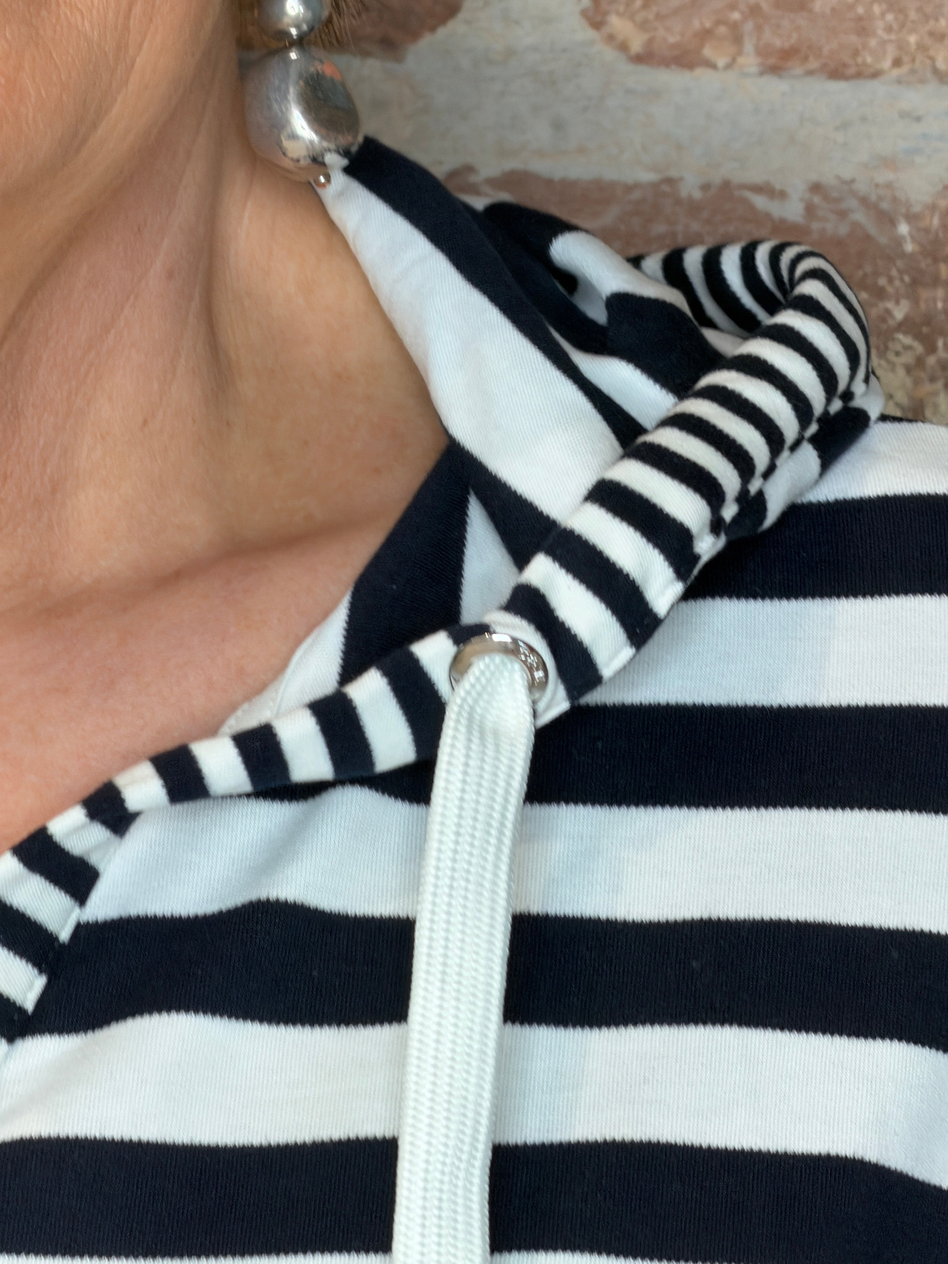 Cecil stripe hoodie in multi