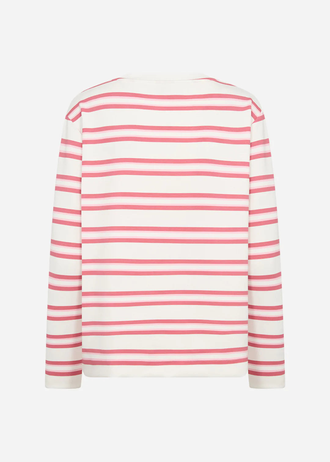 Soya Concept Barni Round Neck Striped Sweatshirt In Pink
