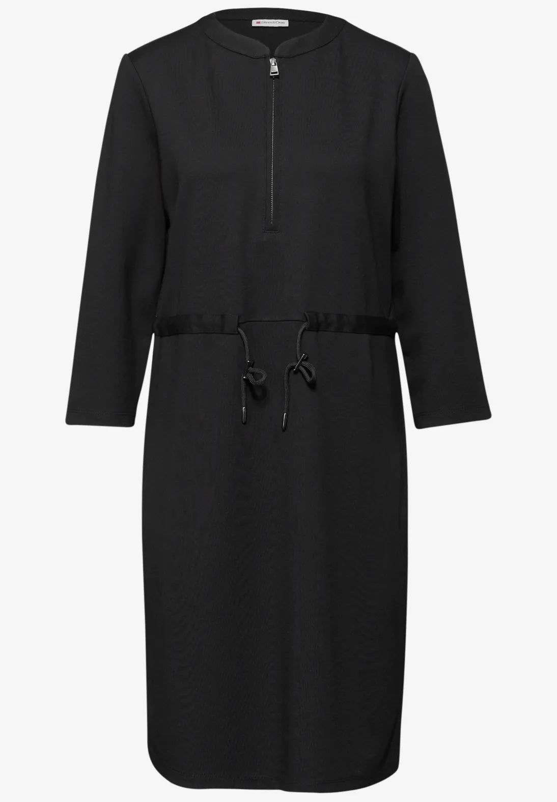 Street One Jersey Zip Dress In Black