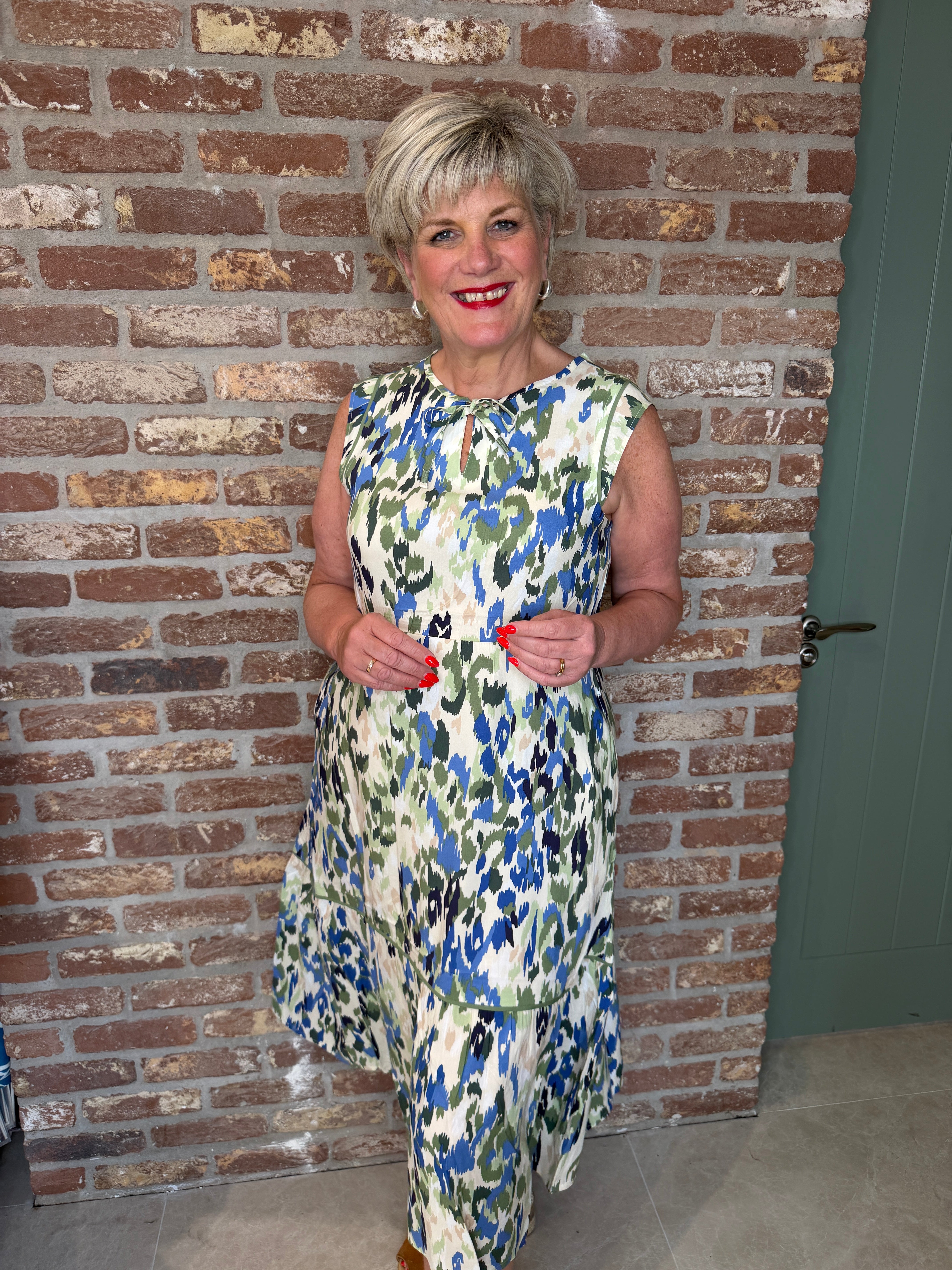 Cecil Midi Dress In Cashmere Beige