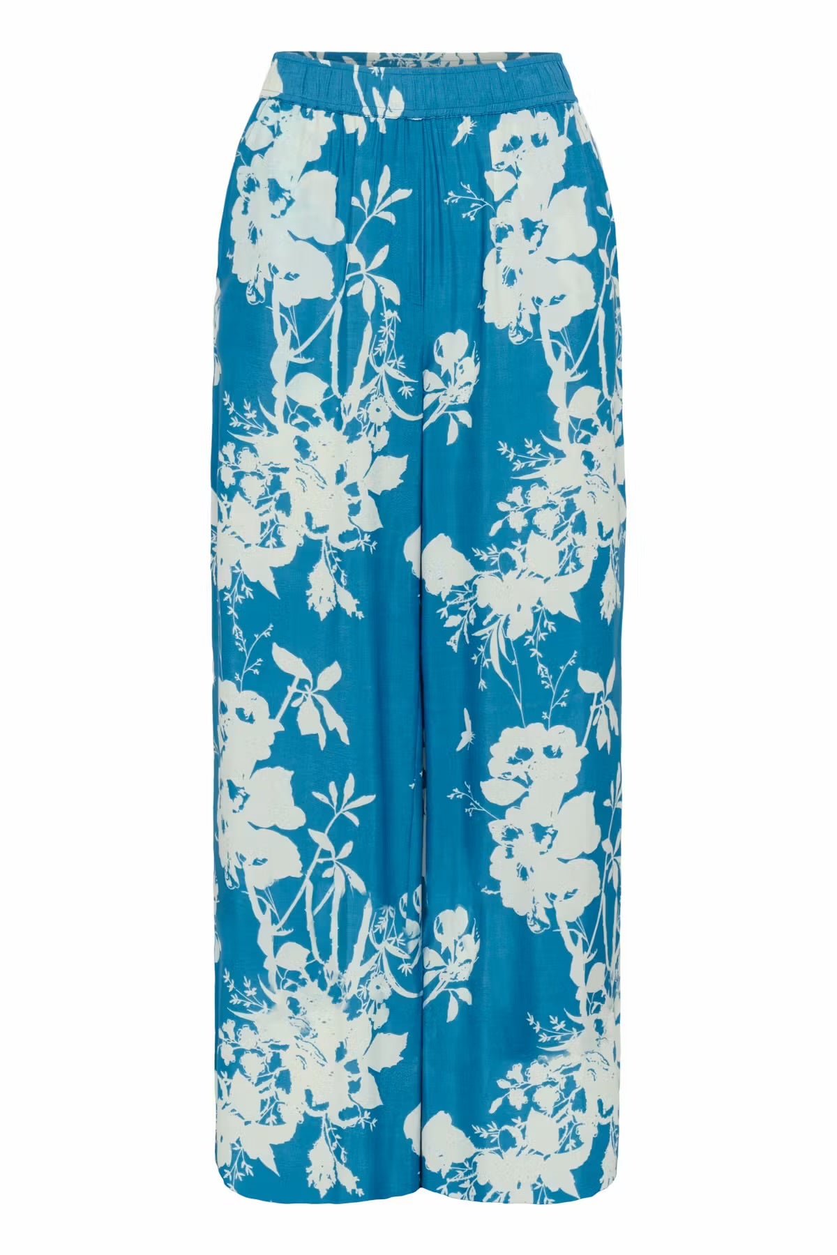 Saint Tropez Flower Trousers in Blue Multi