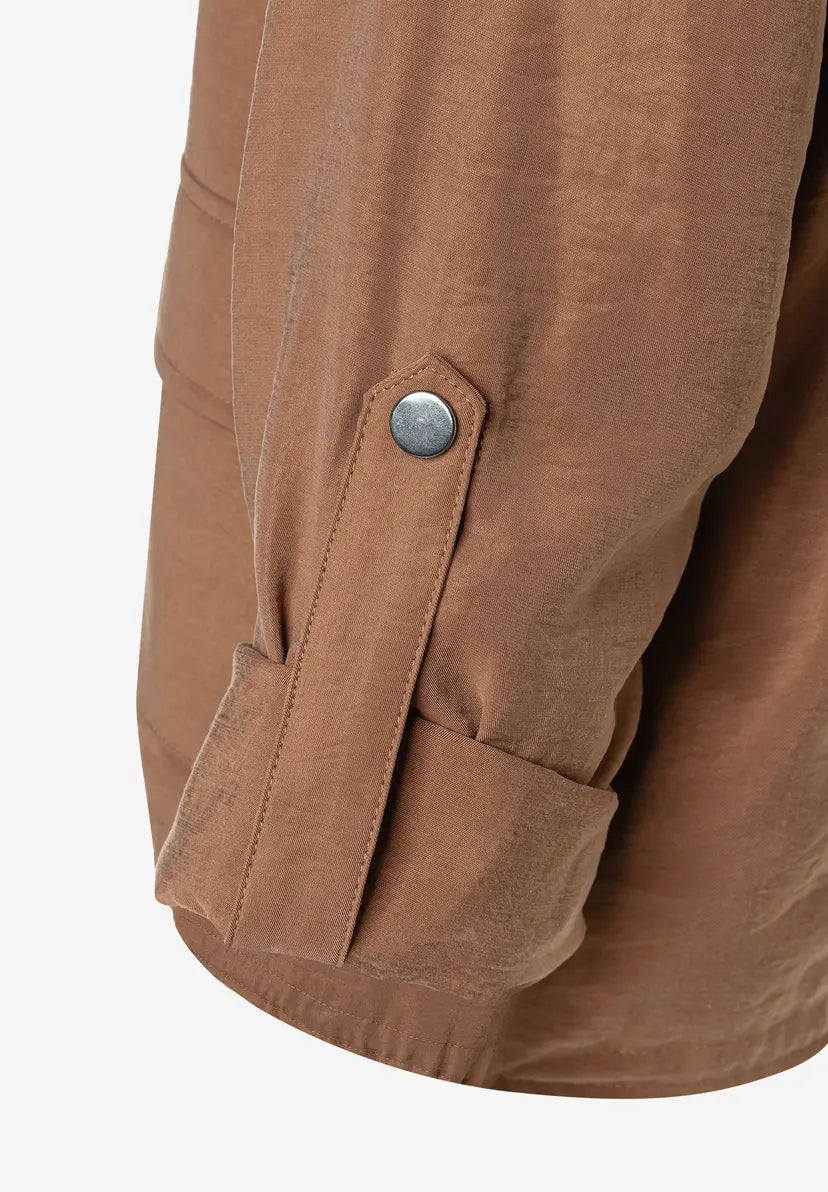 More & More Modal Jacket In Sweet Toffee