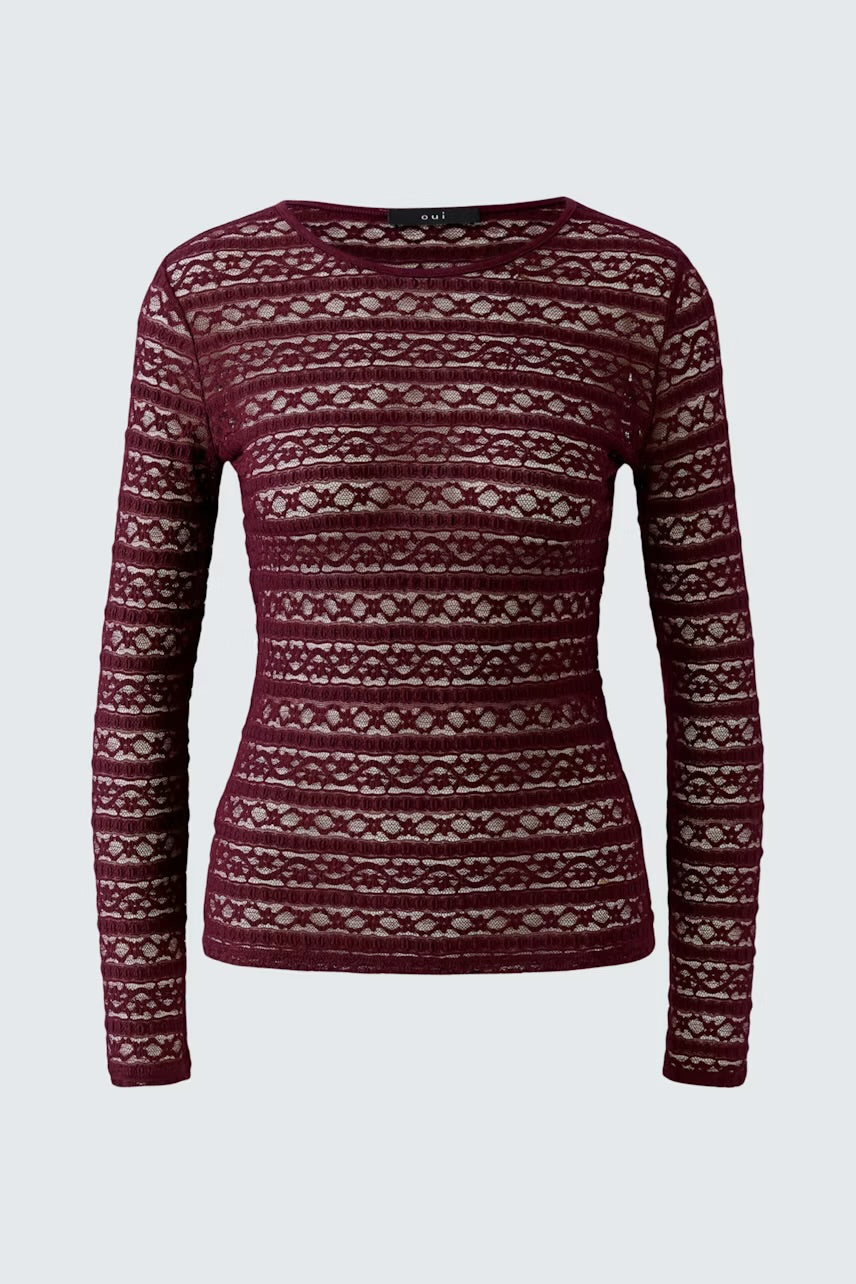 Lace top in Bramble Berry