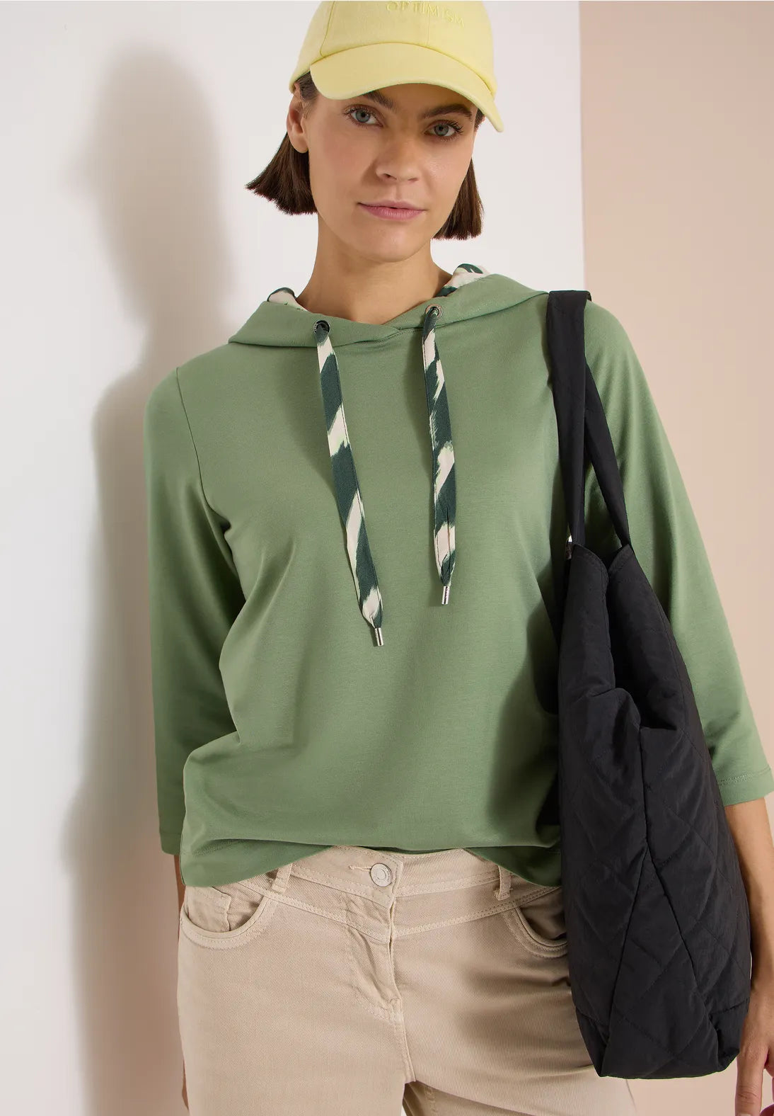 Cecil Hoodie In Deep Matcha Green