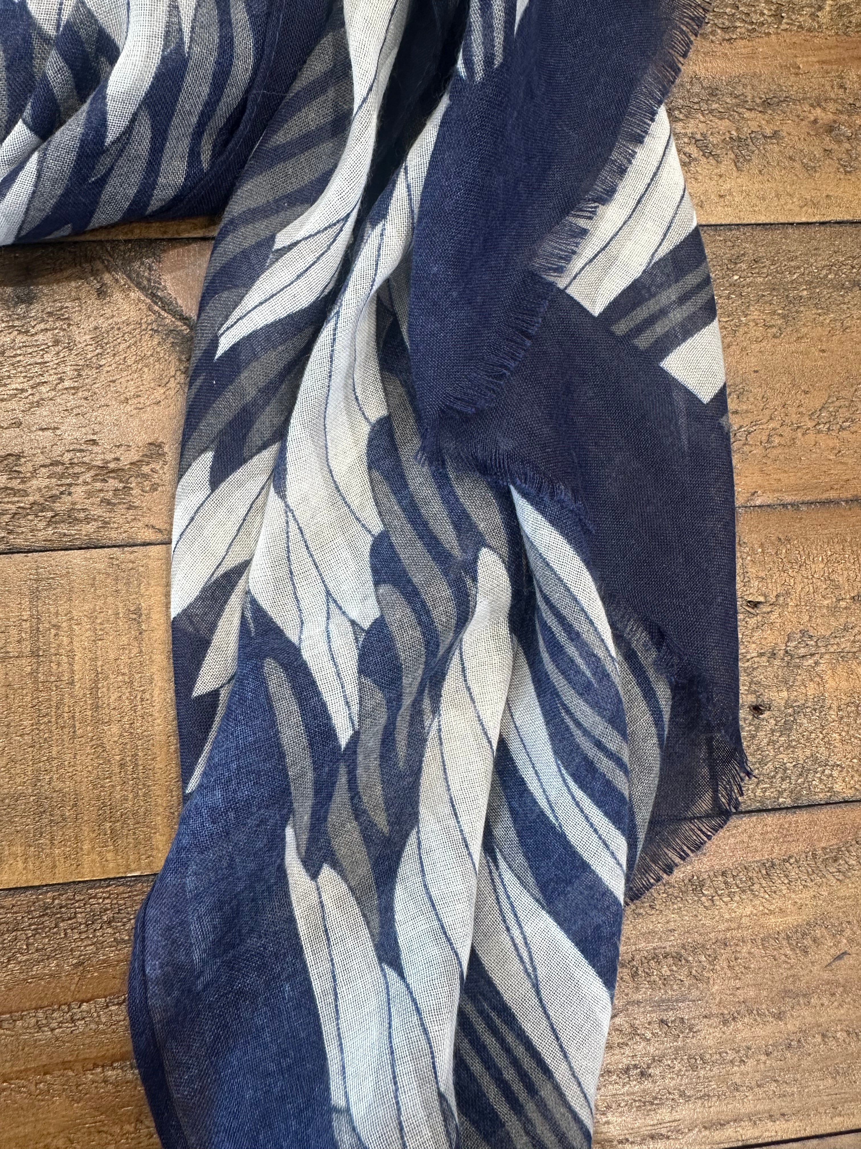 Soya Concept Idamarie Scarf In Blue Multi