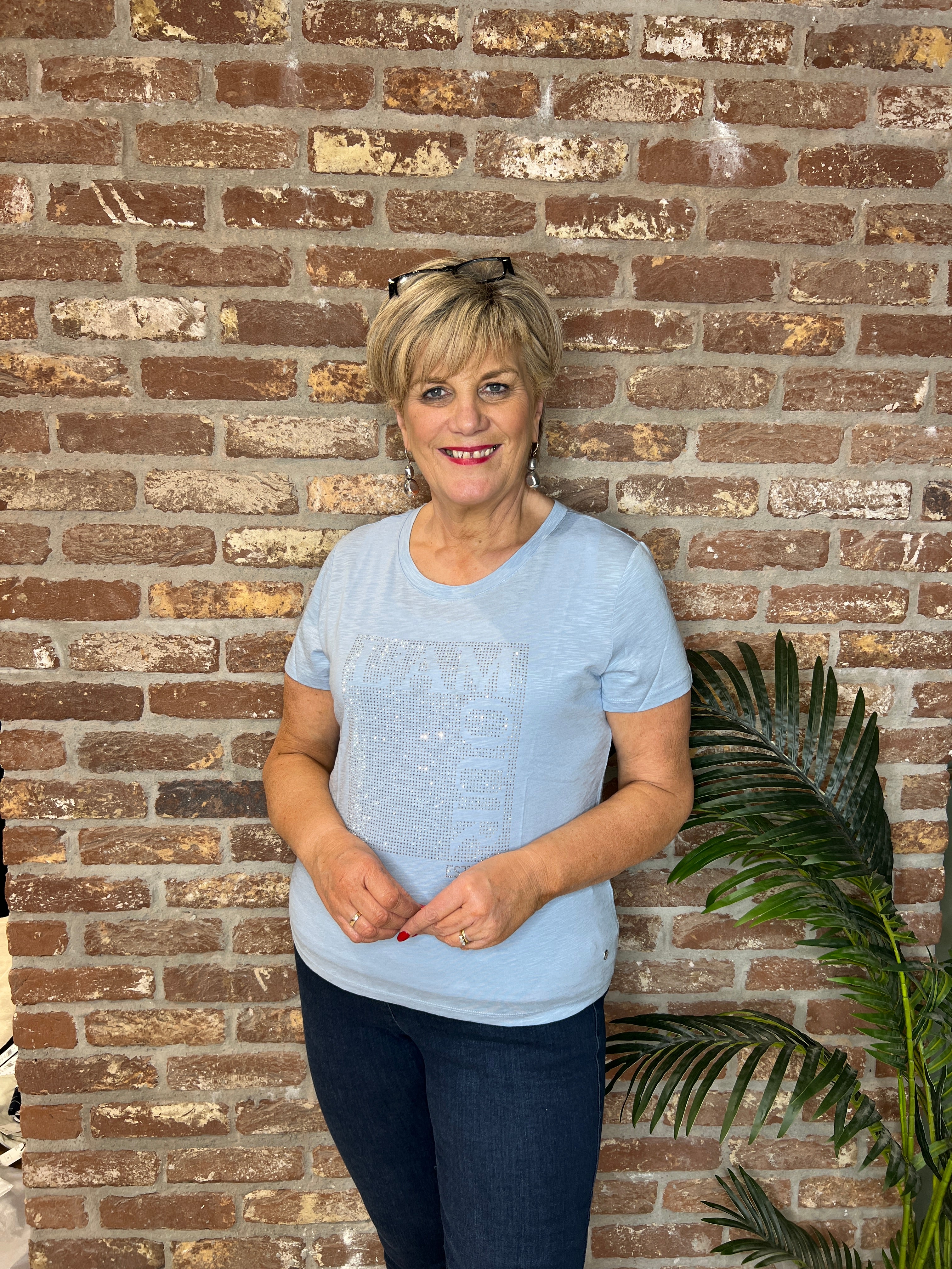 Monari Printed T-shirt In Seaside