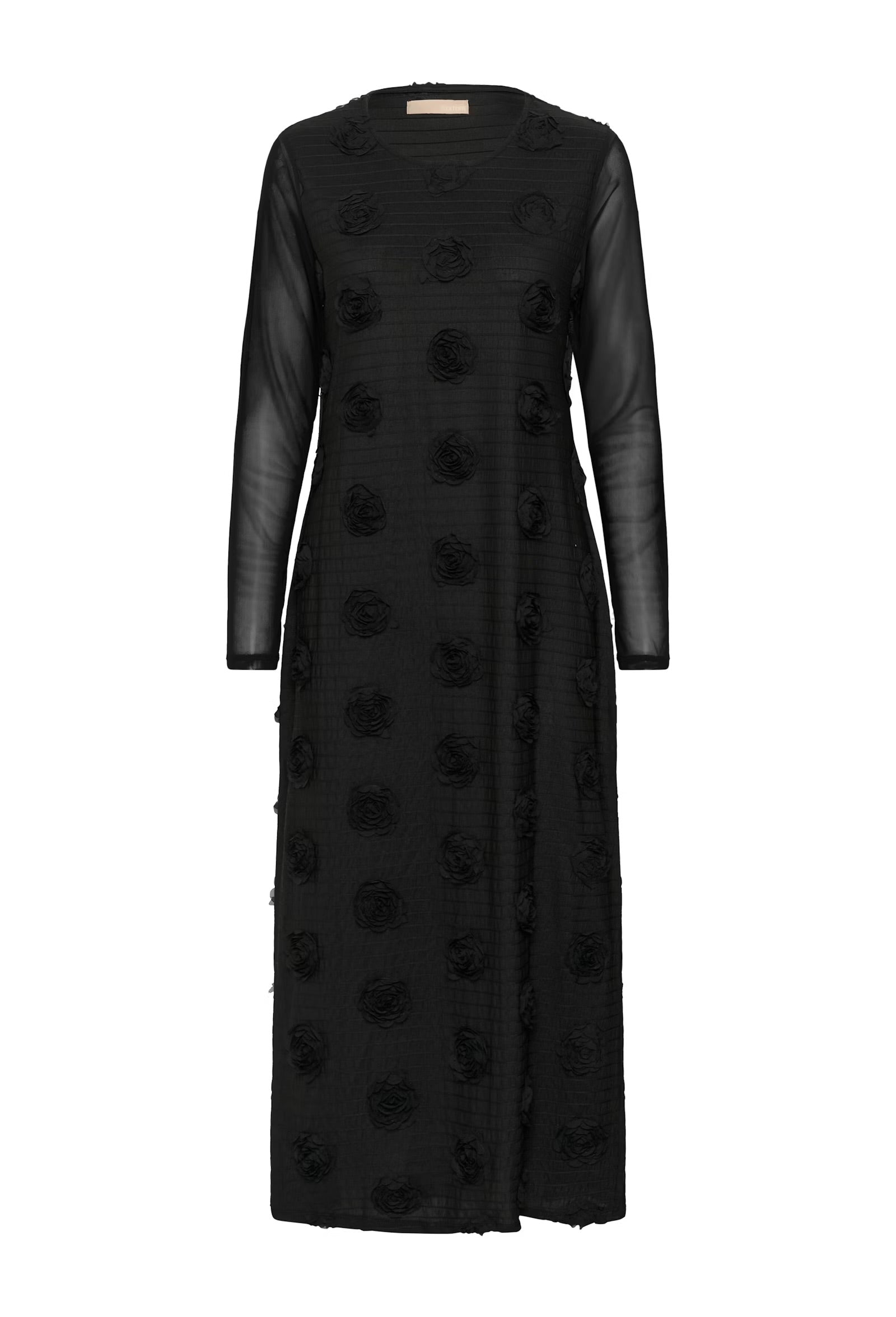 Culture Floral Details Dress In Black