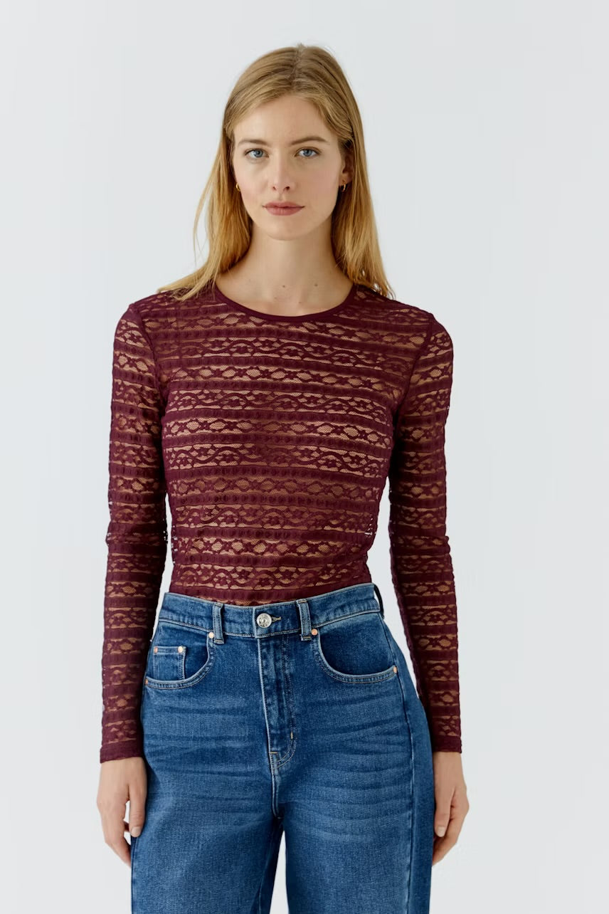 Lace top in Bramble Berry