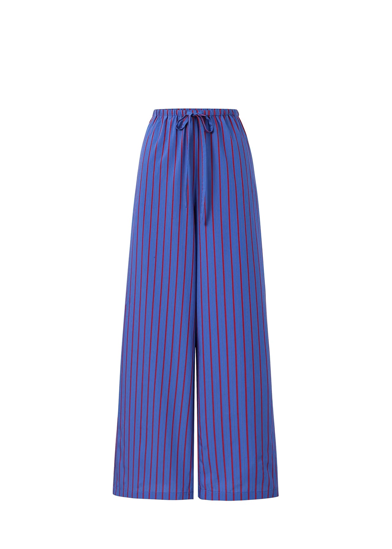 FRNCH Edeline Striped Trousers In Electric Blue