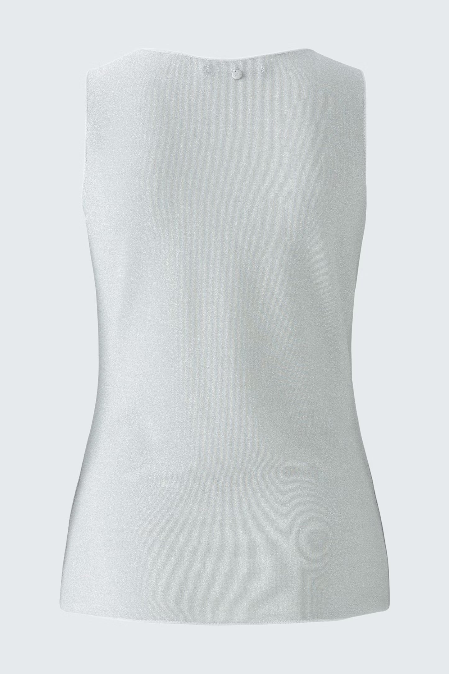 Oui Shiny Tank Top In Silver